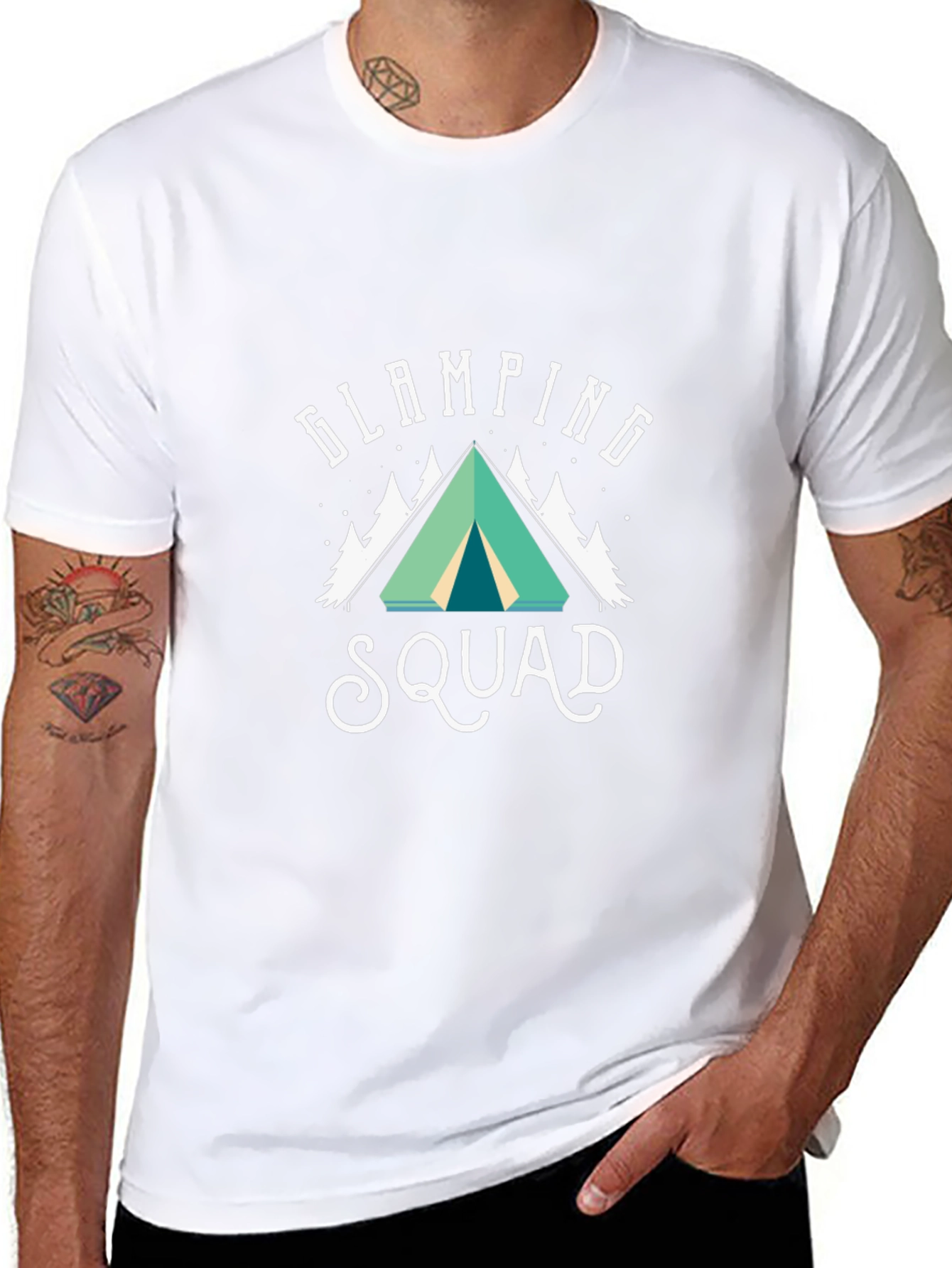 Black Glamping Squad T-Shirt Camping Adventure view 8