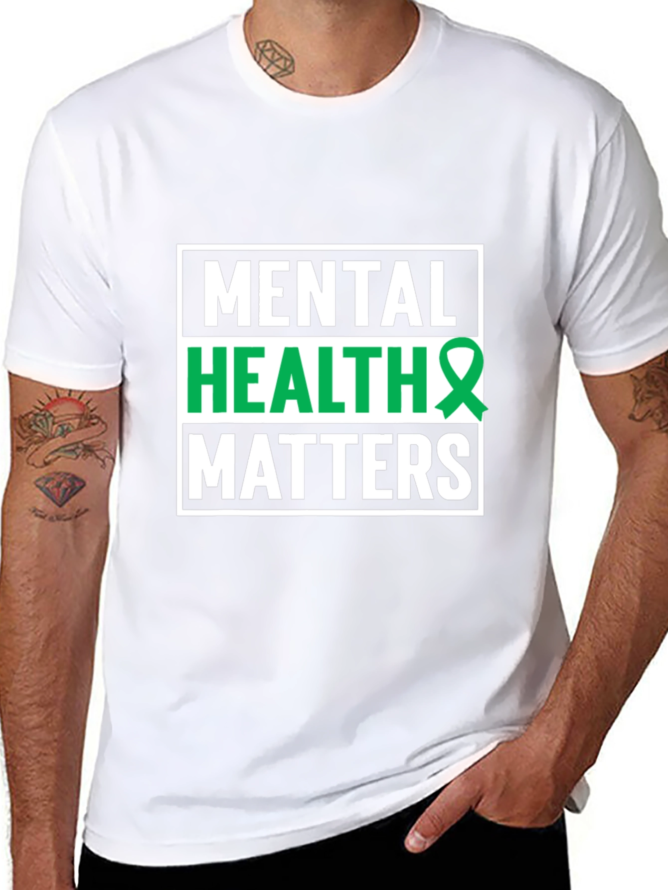 Black Mental Health Matters T-Shirt - Awareness Support Tee view 8