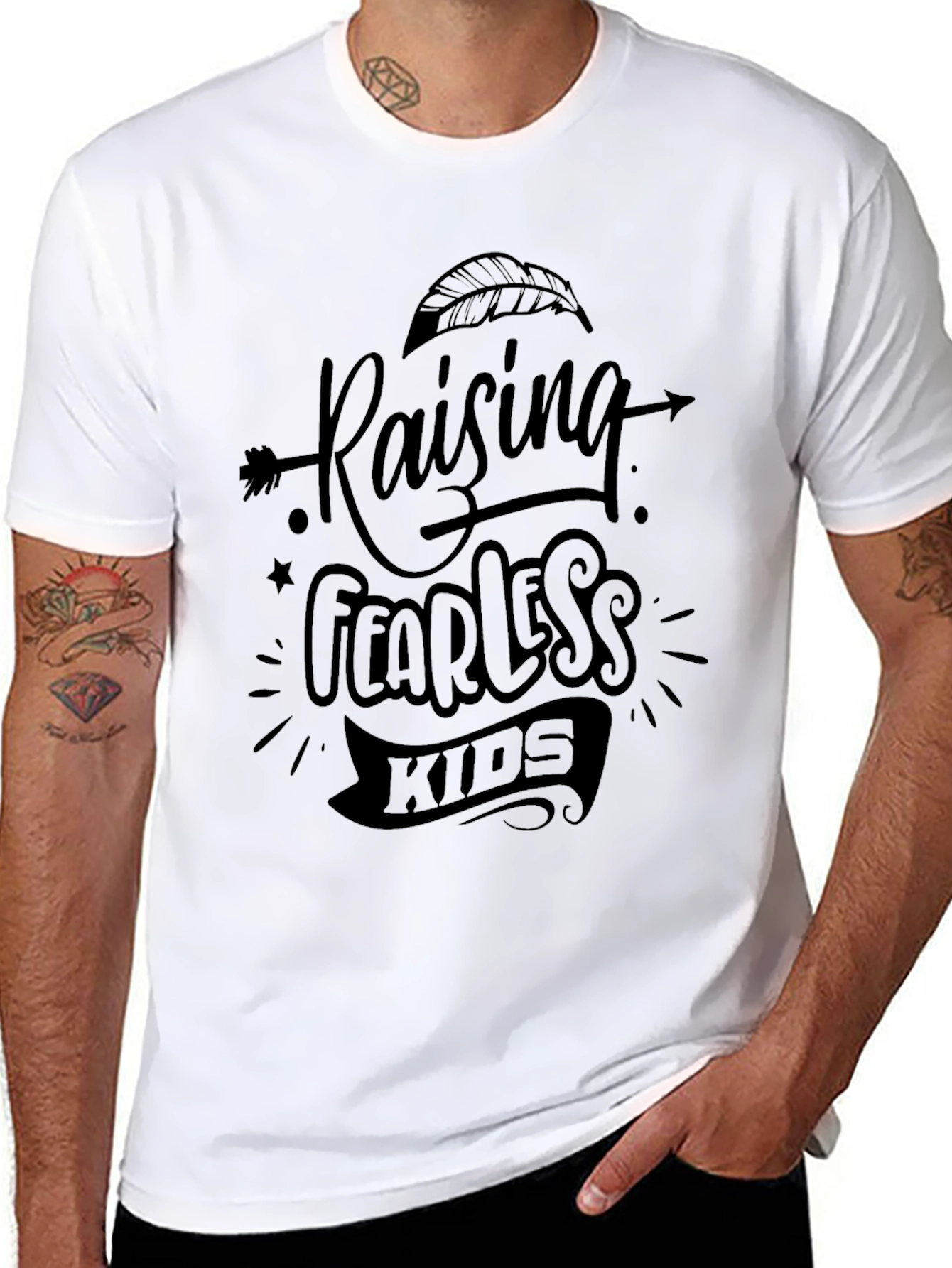 Raising Fearless Kids Graphic T-Shirt - 8