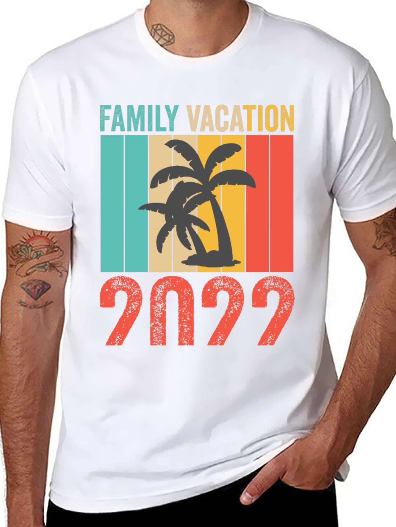 Black Family Vacation 2022 T-Shirt view 8