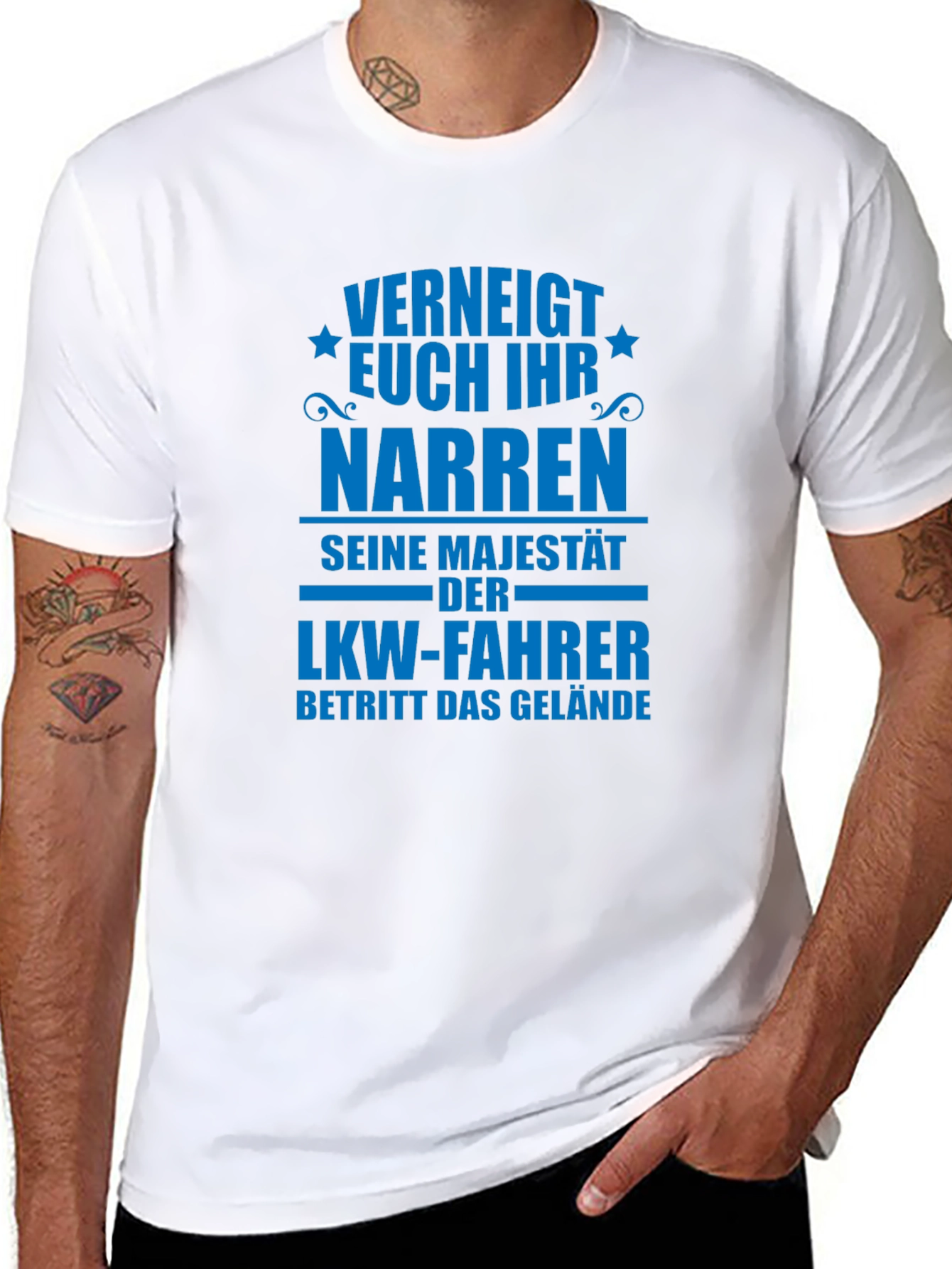 Black Trucker Driver T-Shirt - "Seine Majestät DER LKW-FAHRER" view 8