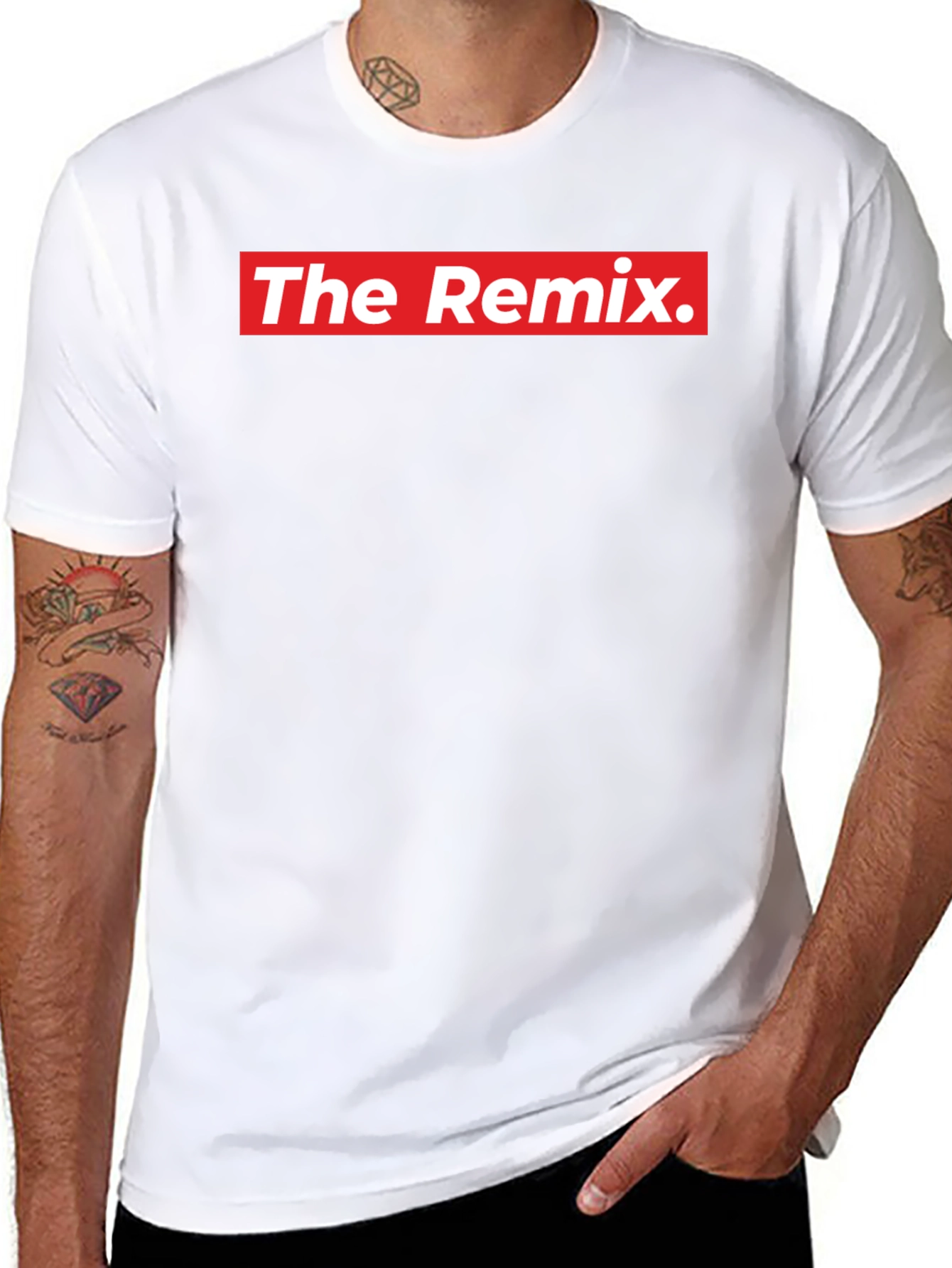 Black The Remix Graphic Tee - Streetwear Fashion view 8