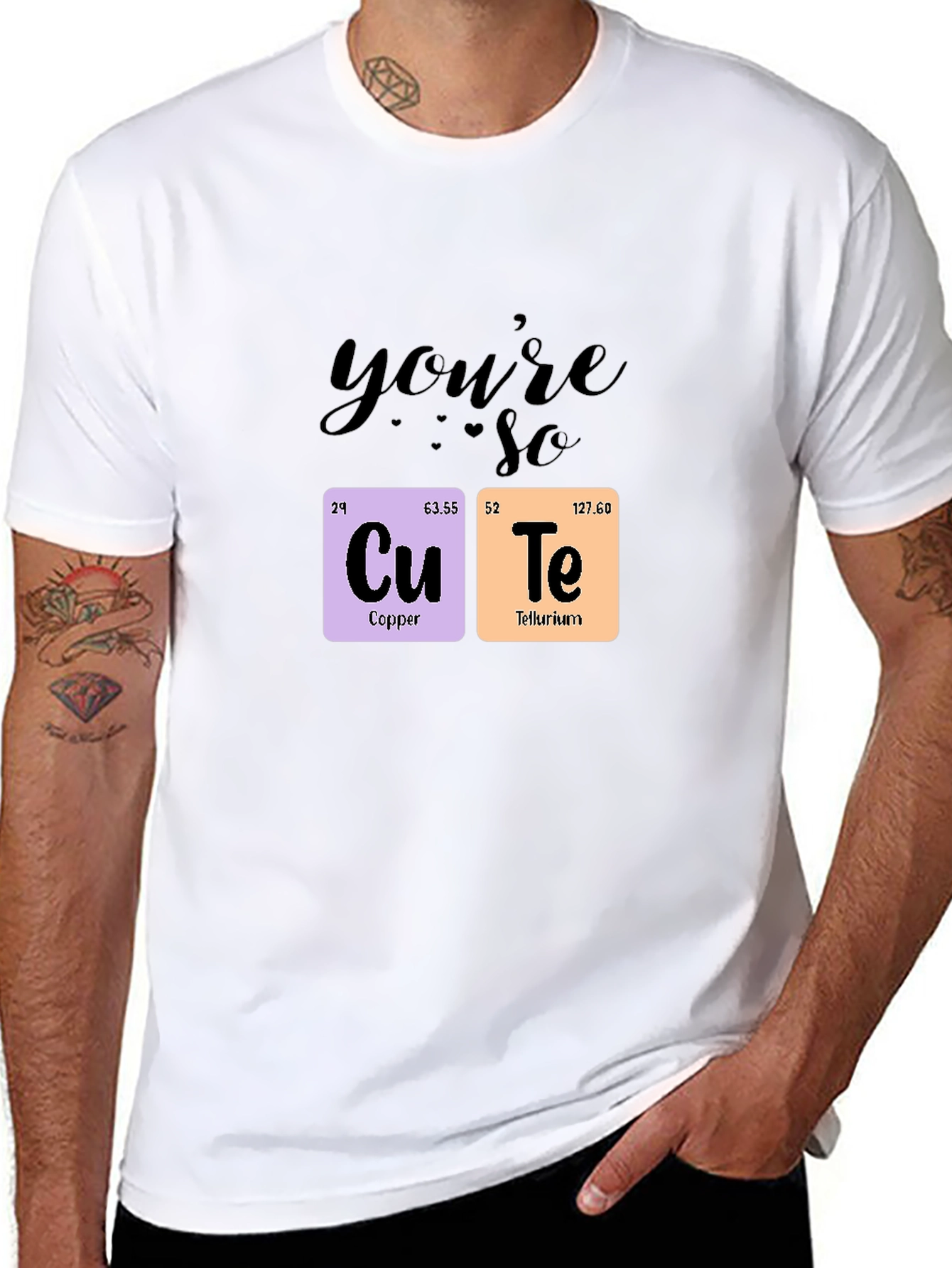 Black You're So Cute Chemistry T-Shirt view 8