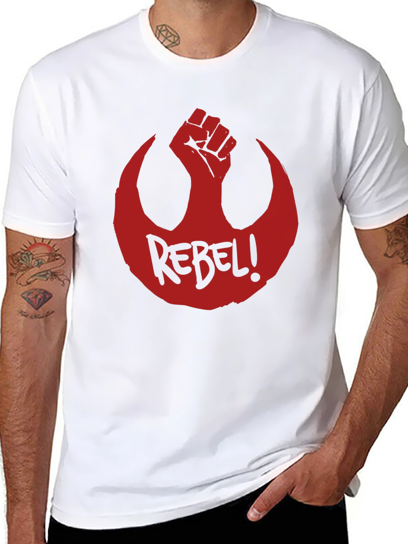 Black Rebel Alliance Graphic Tee - Black view 8