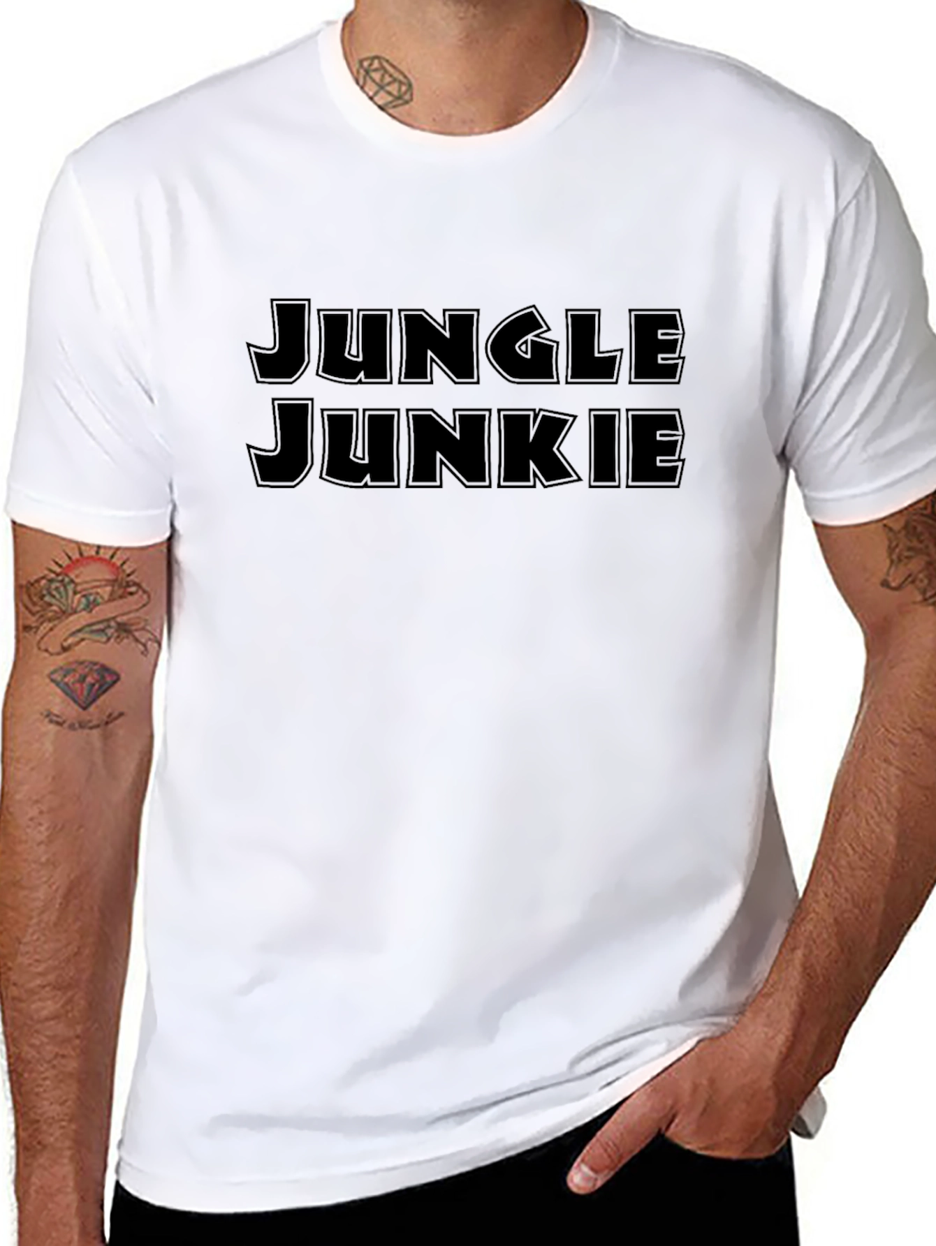 Black Jungle Junkie Graphic Tee - Casual Style view 8