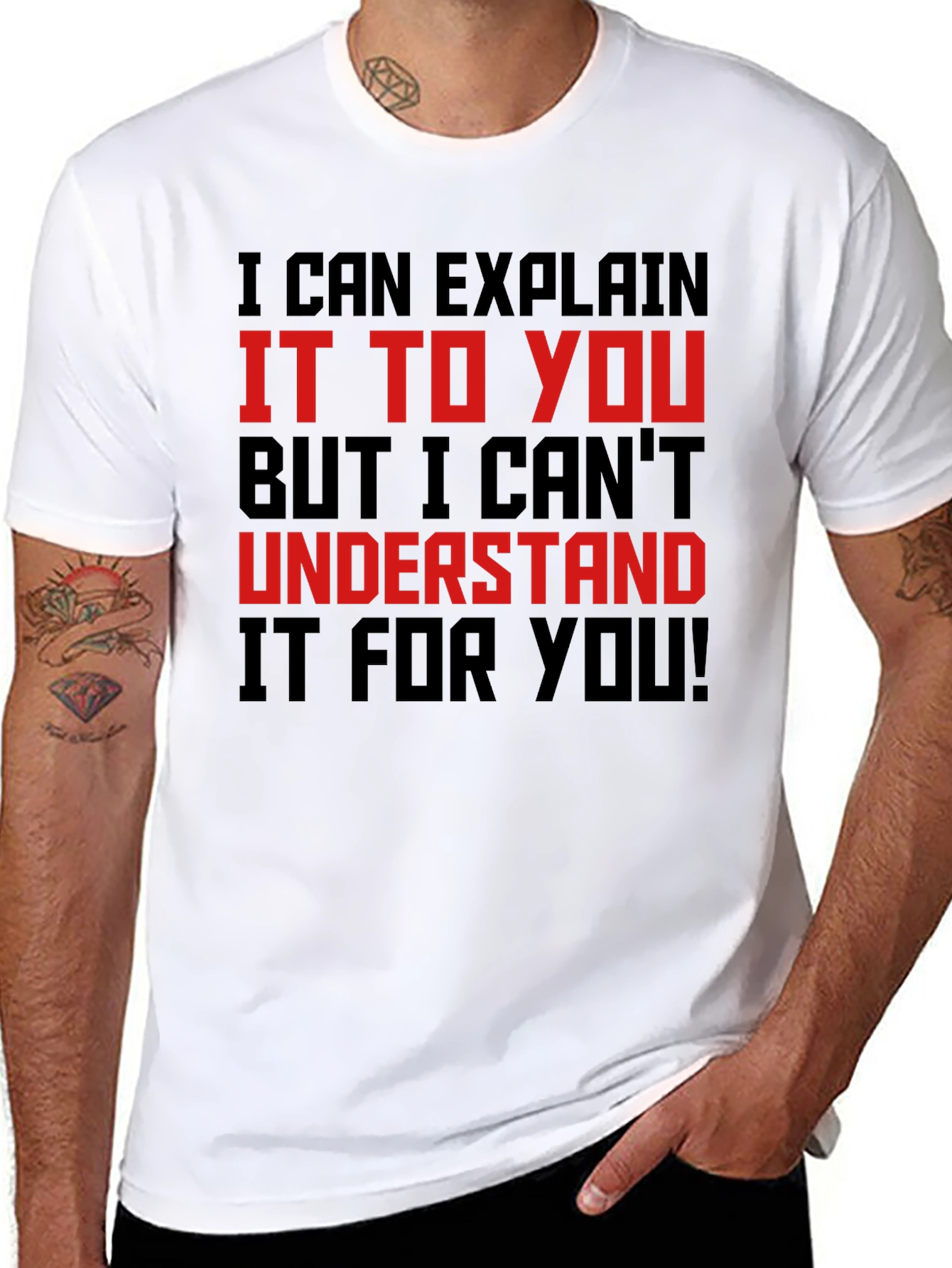 Black Funny Sarcastic Graphic T-Shirt view 8