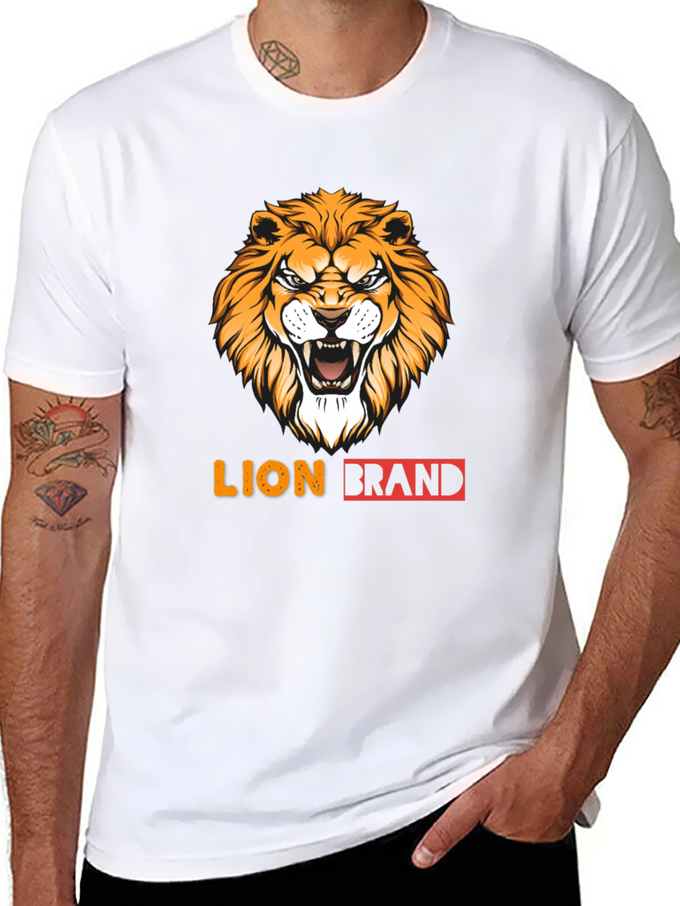 Black Lion Brand Black Graphic Tee view 8