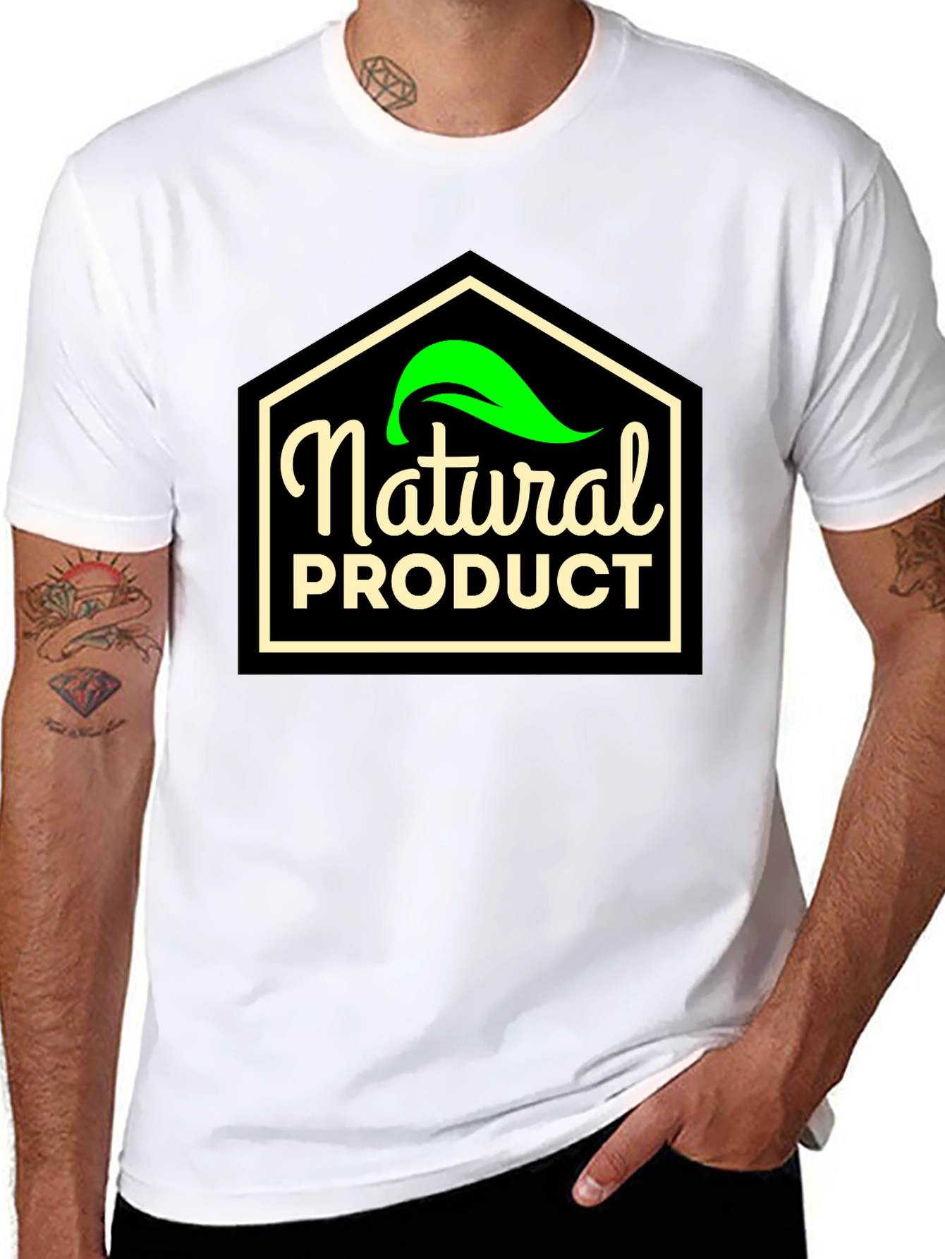 Black Natural Product T-Shirt - Eco Friendly Style view 8