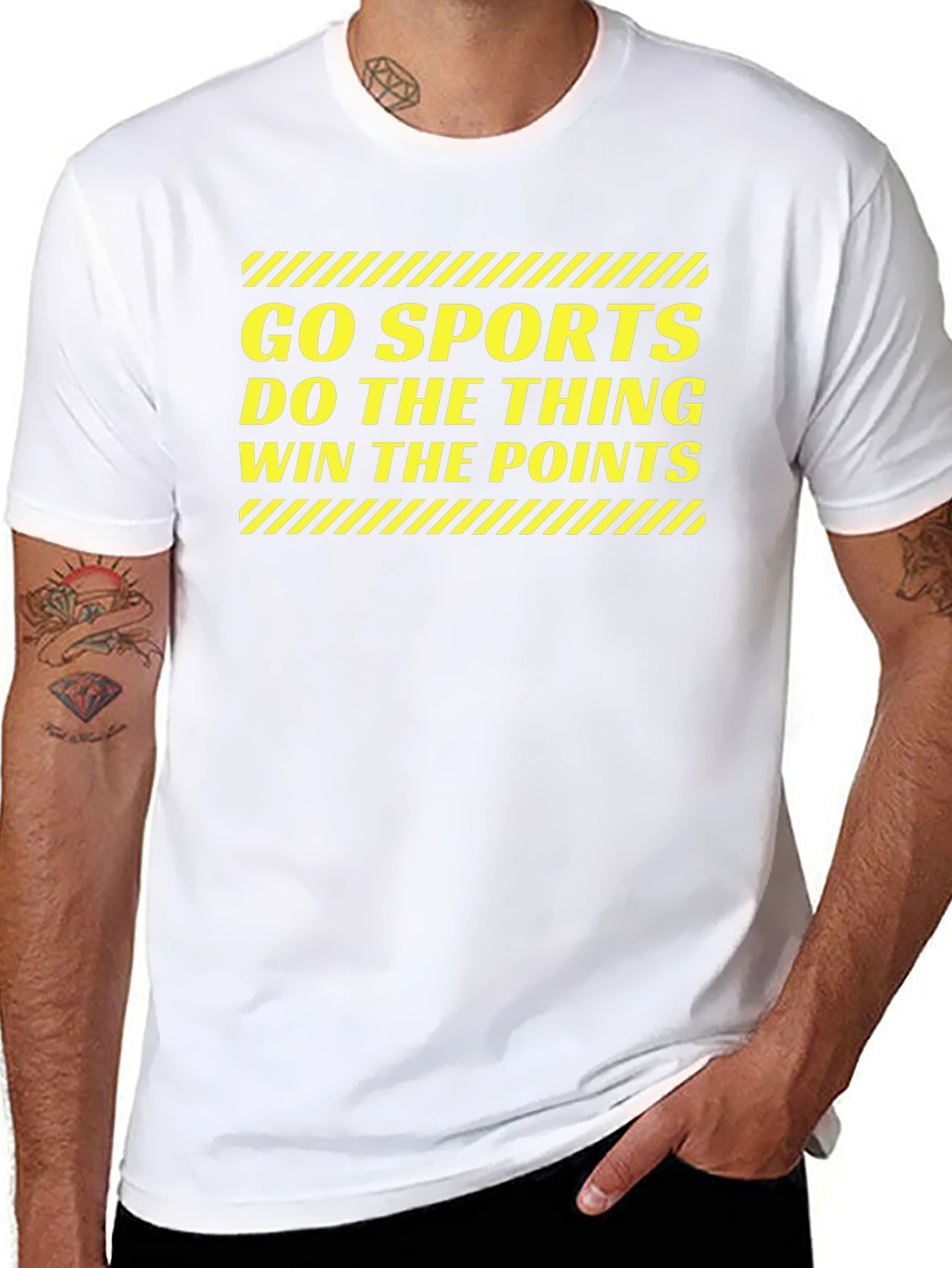 Black Go Sports T-Shirt - Funny Slogan Tee view 8