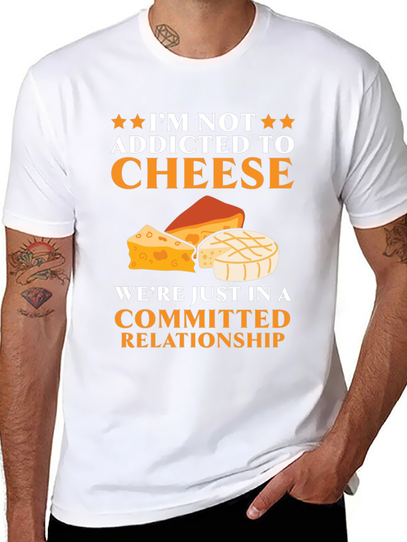 Black Cheese Lover T-Shirt Funny Relationship Tee view 8