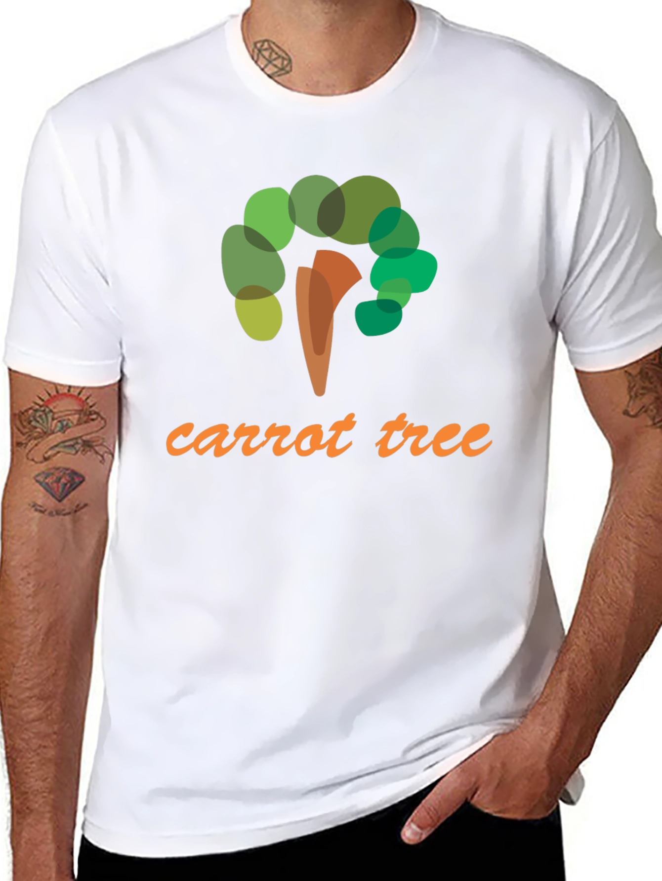 Black Carrot Tree Graphic Tee - Unique Design, Comfortable Fit view 8