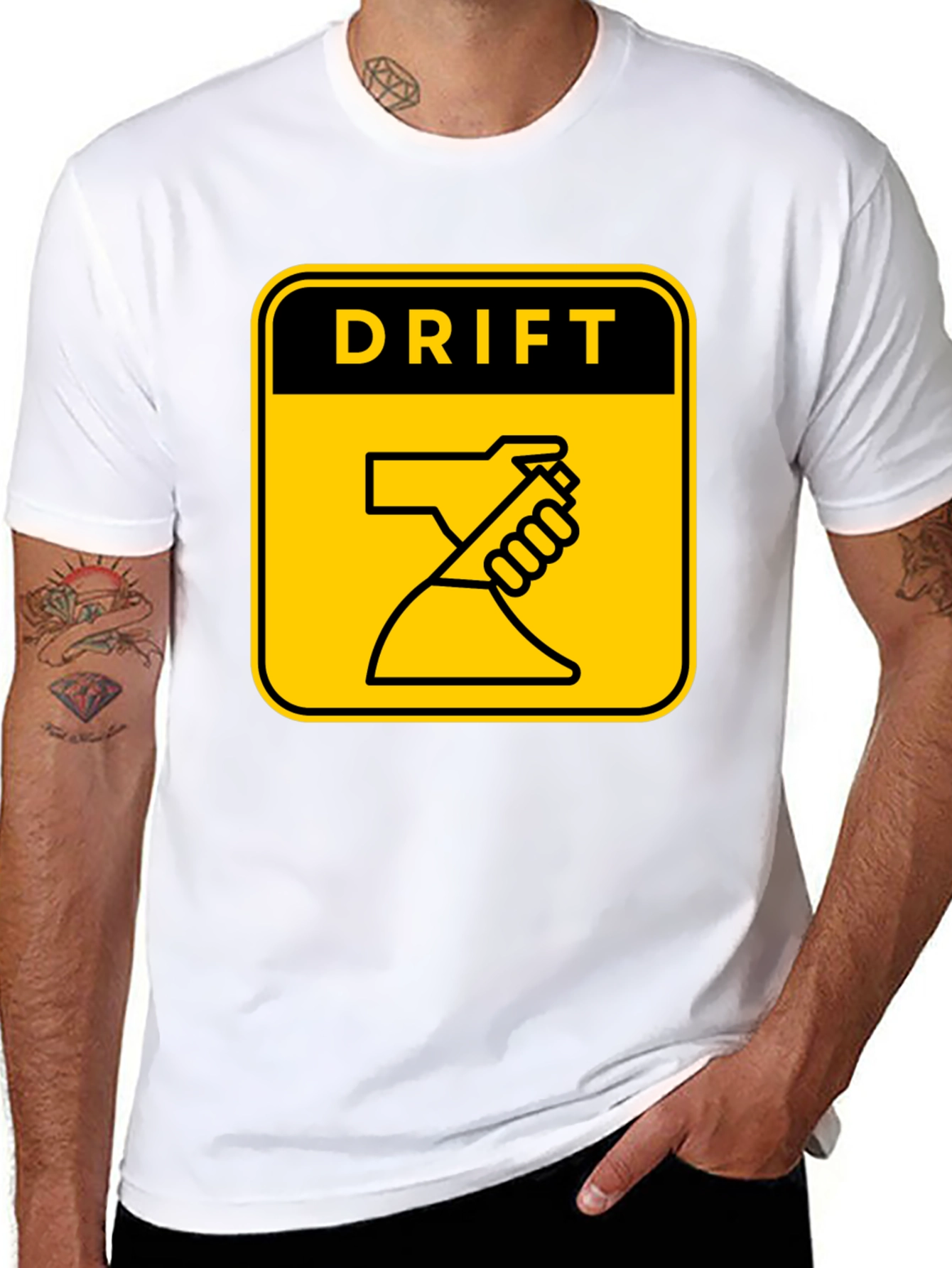 Black Drift Handbrake T-Shirt - Black view 8