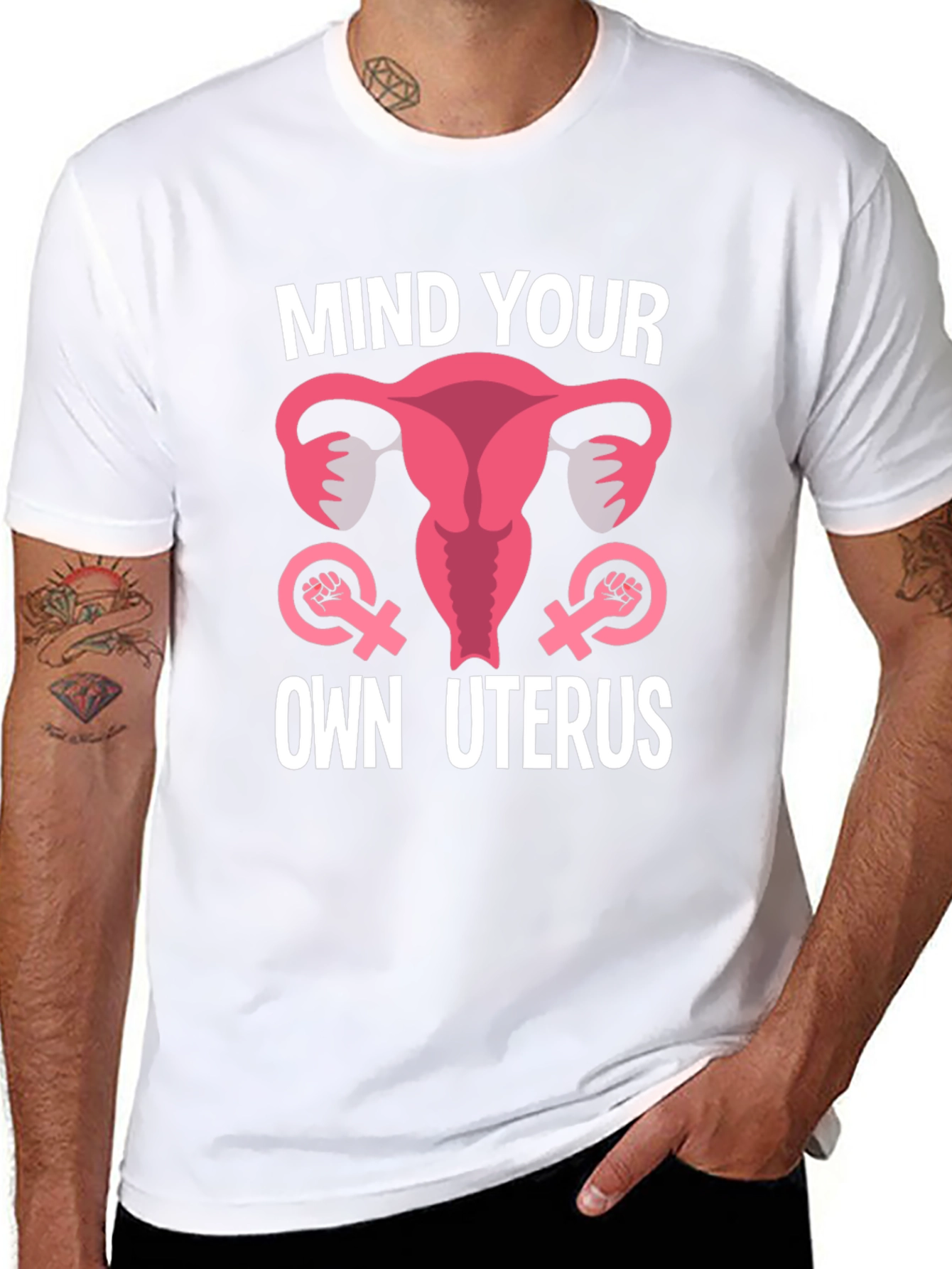 Mind Your Own Uterus Graphic Tee - 8