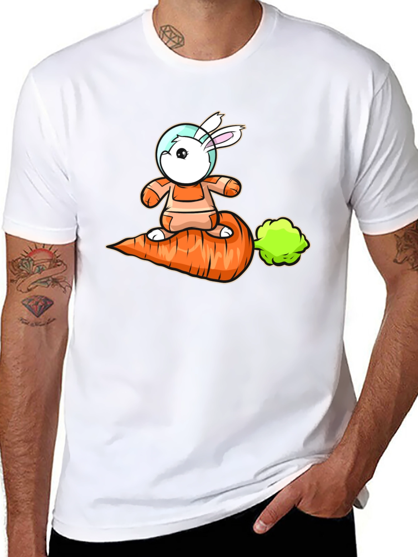 Astronaut Bunny Carrot T-Shirt - 8