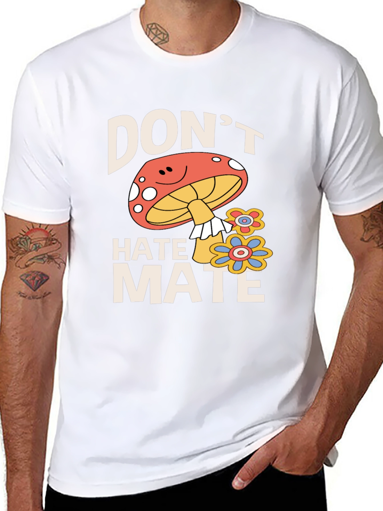 Black Don't Hate Mate Graphic Tee view 8