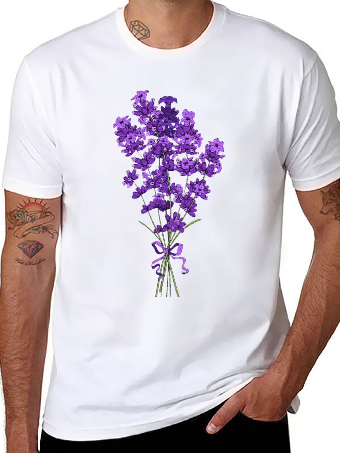 Floral Bouquet Graphic Tee - Elegant Style - 8