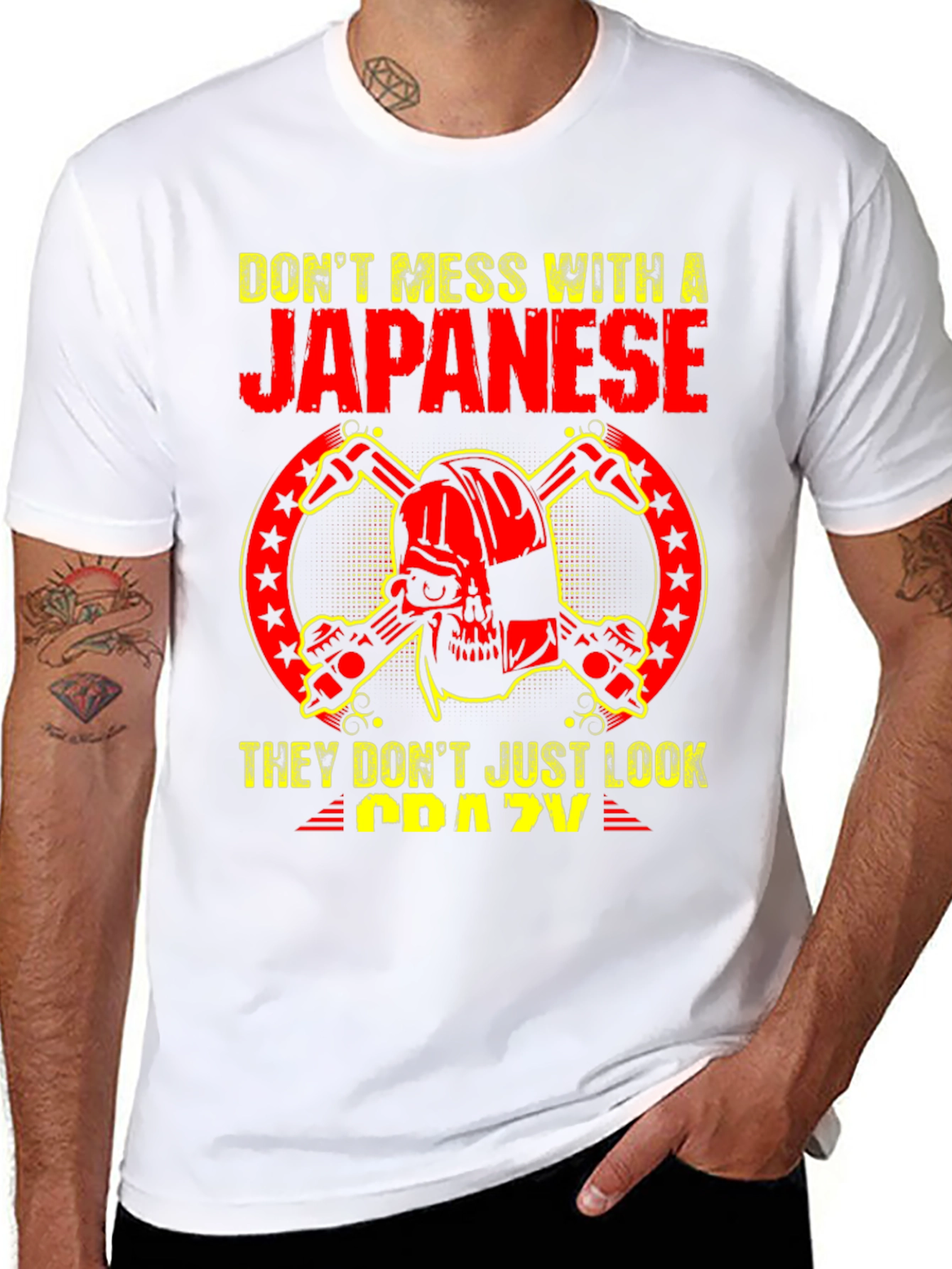 Black Don't Mess With A Japanese T-Shirt view 8