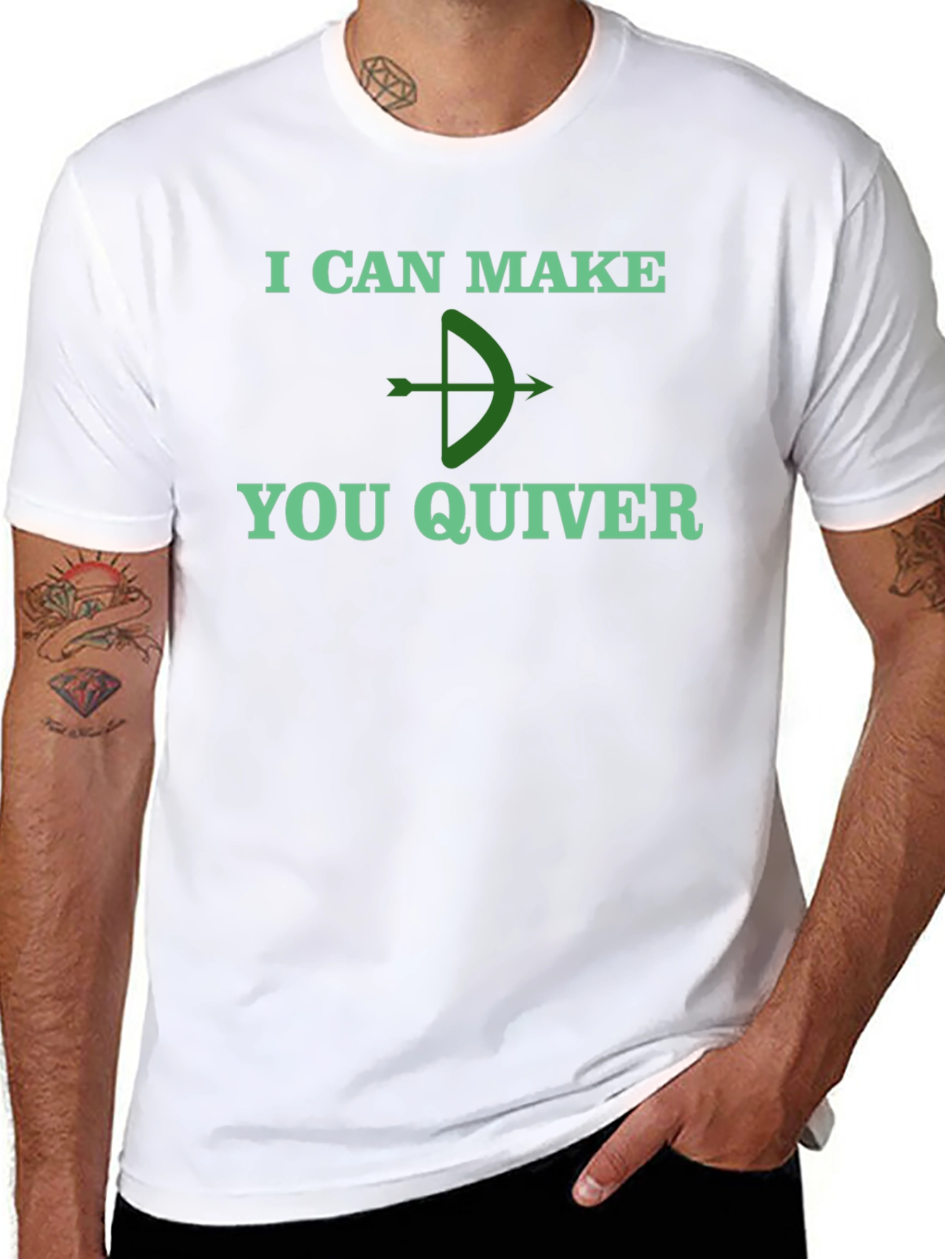 Black I Can Make You Quiver Arrow T-Shirt view 8