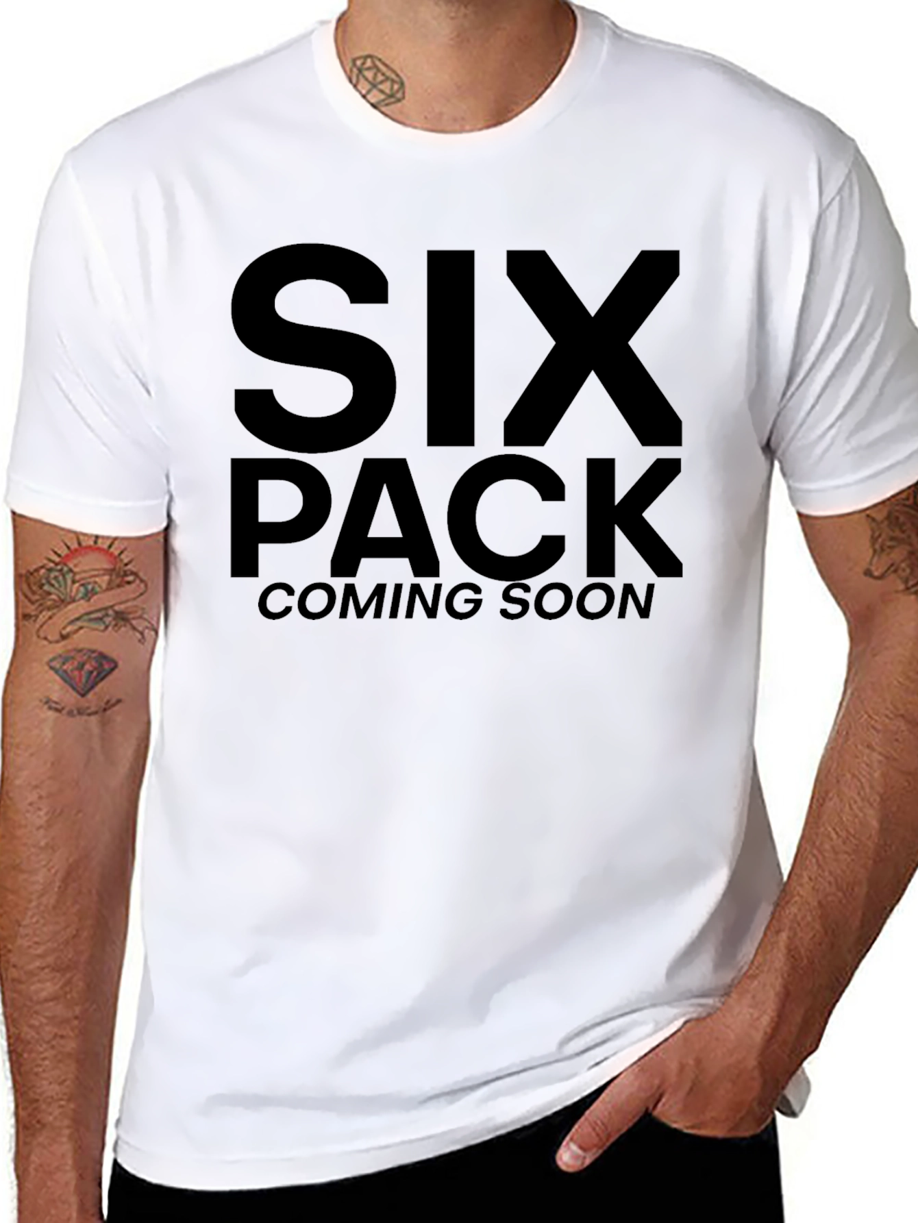 Black Six Pack Coming Soon T-Shirt view 8