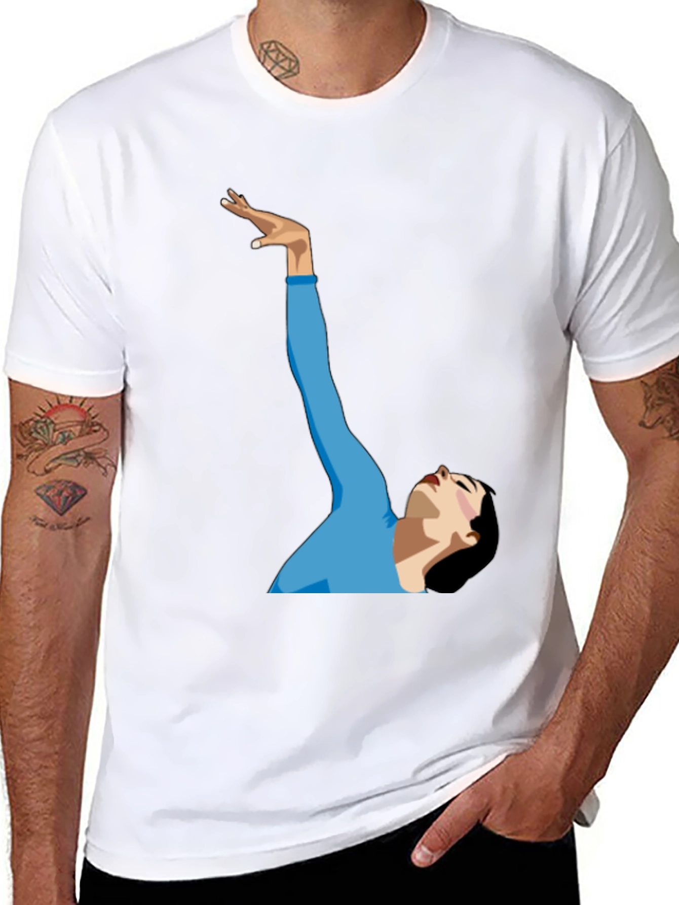 Black Dancer Graphic Tee - Stylish Unisex T-Shirt view 8