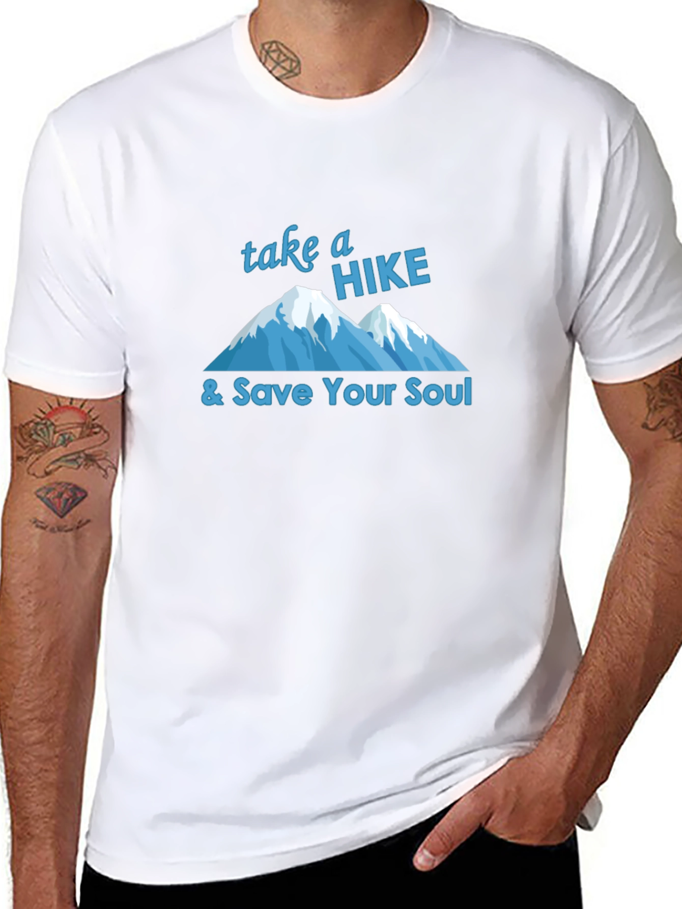 Black Take a Hike T-Shirt - Mountain Adventure Tee view 8