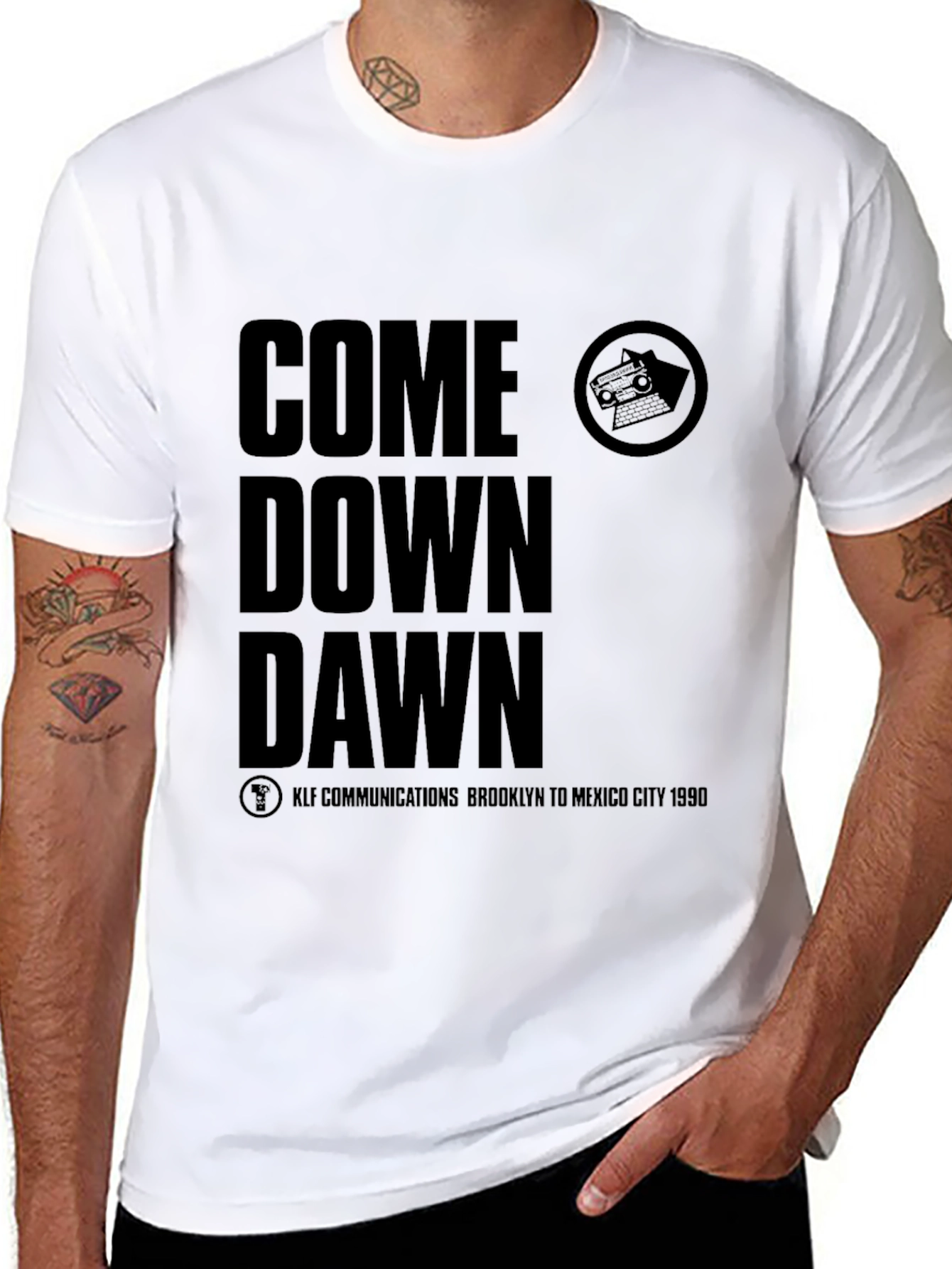 Black Come Down Dawn T-Shirt view 8