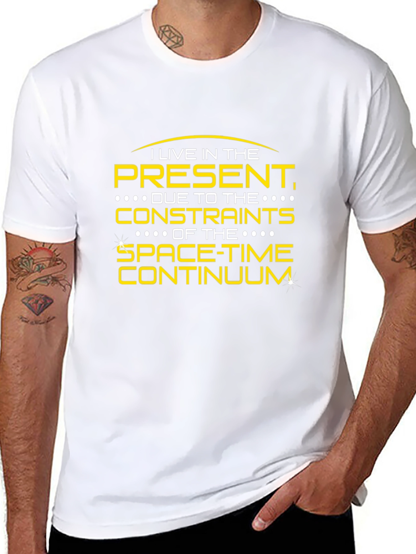 Black Spacetime Continuum T-Shirt - Present Living Tee view 8