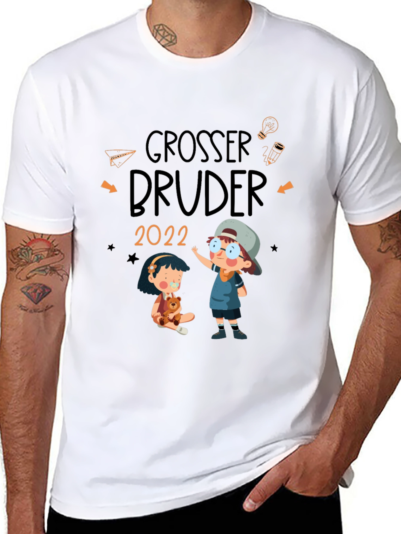 Black Grosser Bruder 2022 T-Shirt view 8