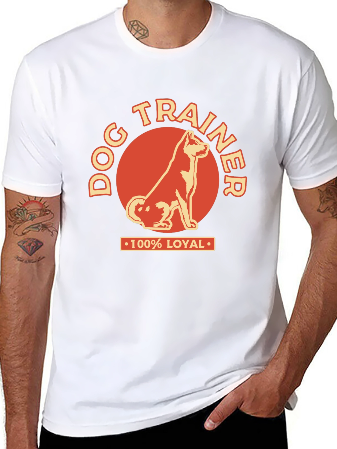 Dog Trainer 100% Loyal Graphic Tee - 8