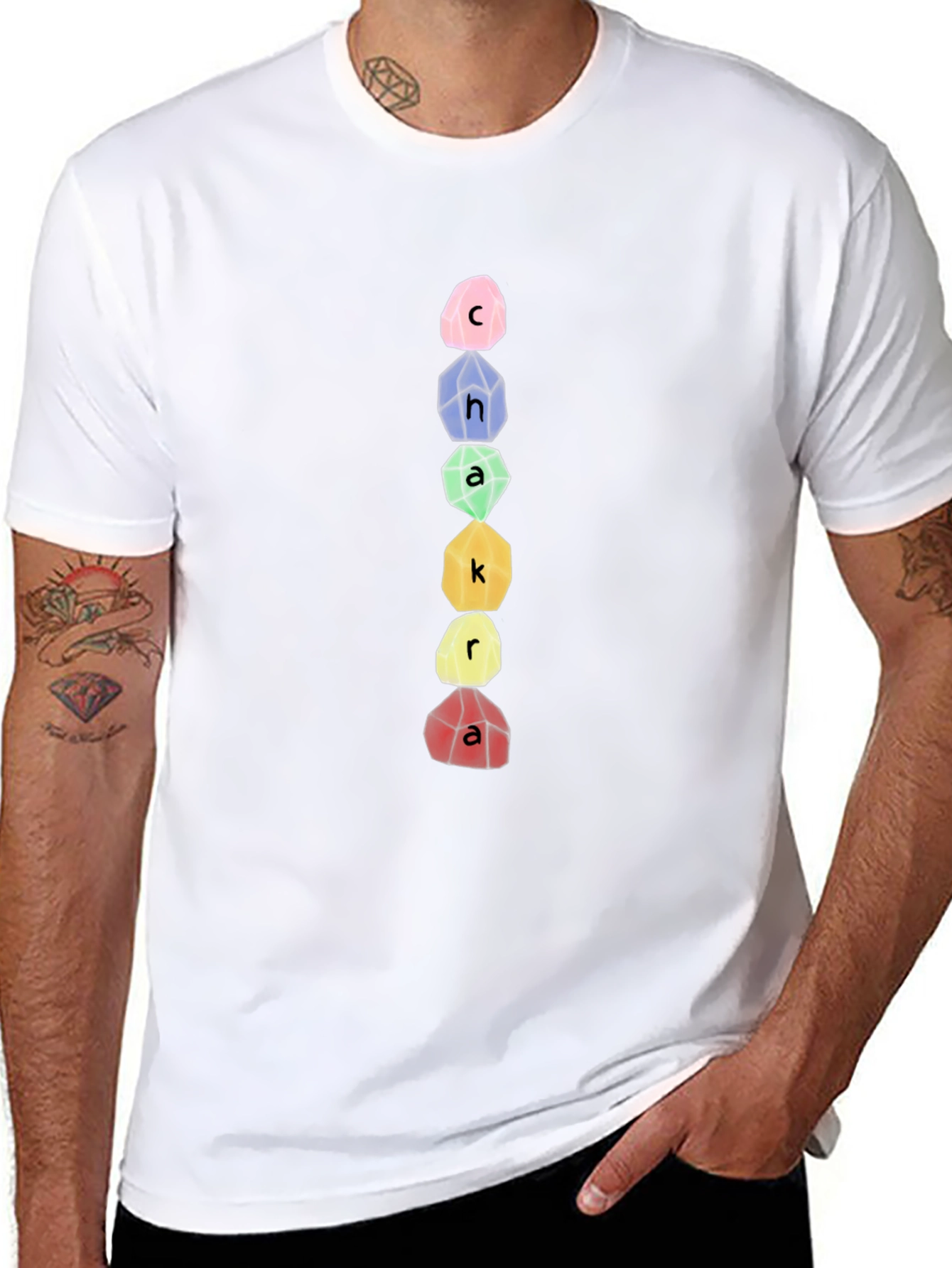 Chakra Stone T-Shirt - Spiritual Design Tee - 8