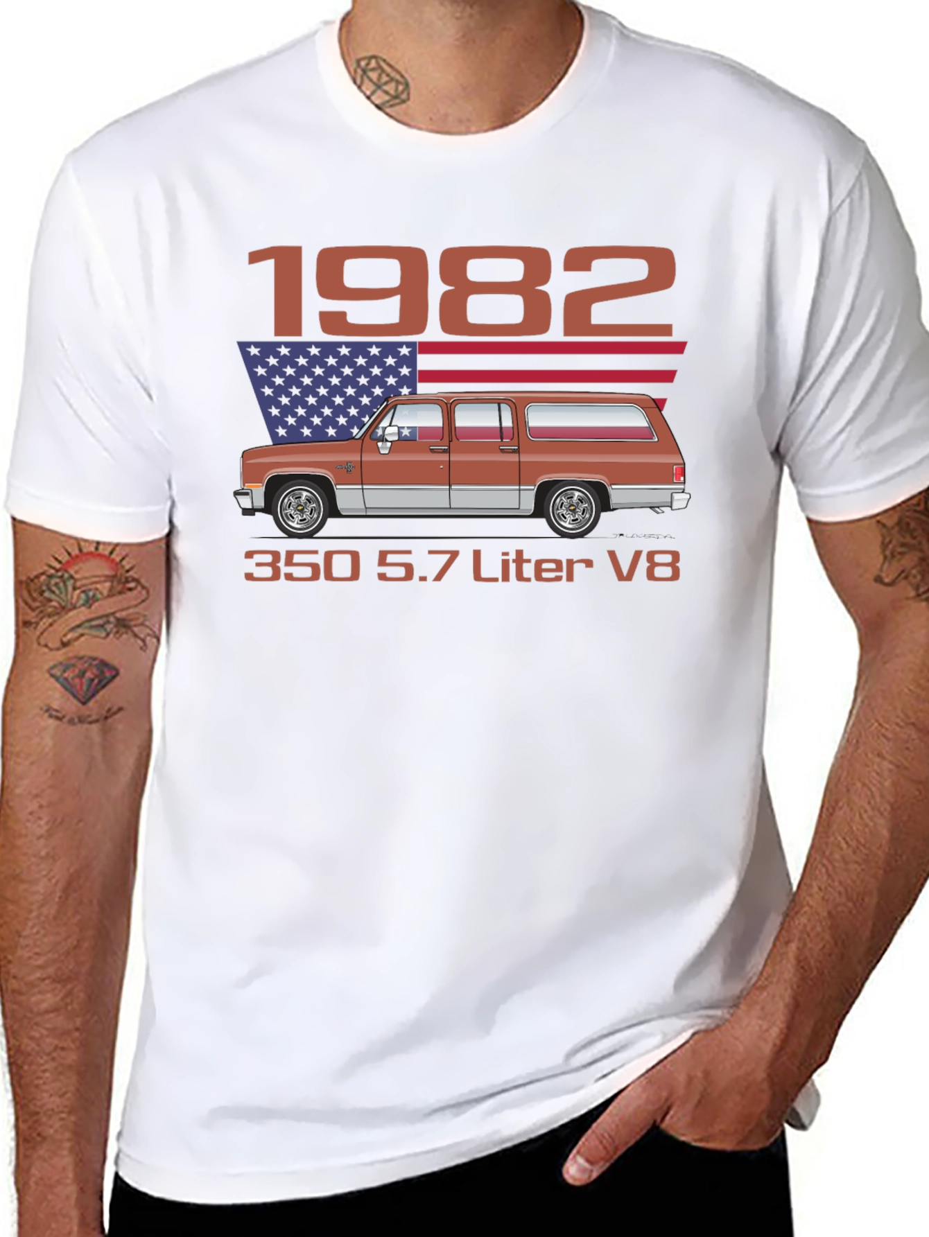 Black 1982 Truck T-Shirt view 8
