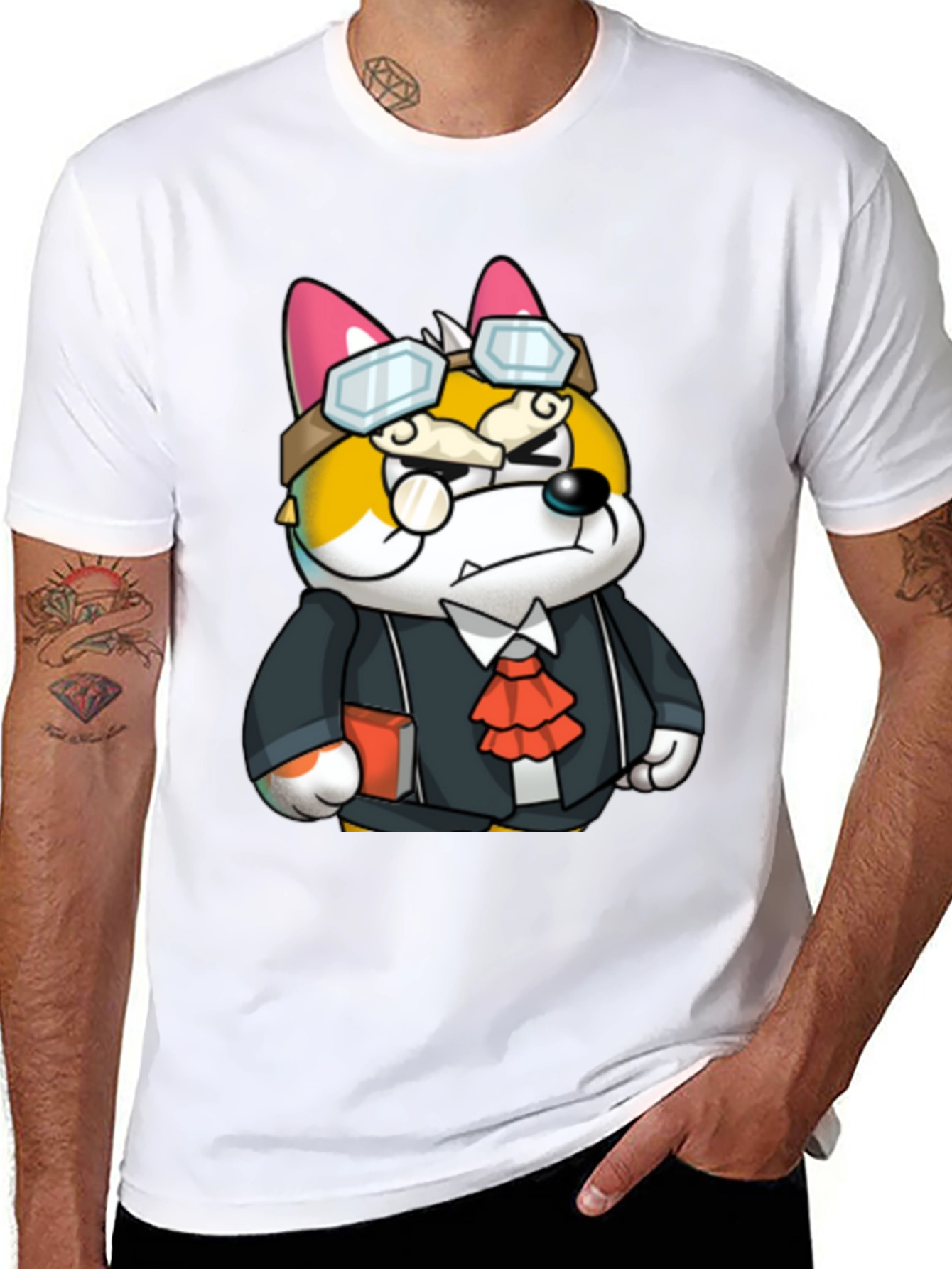 Black Dog Professor Graphic Tee - Smart & Stylish view 8