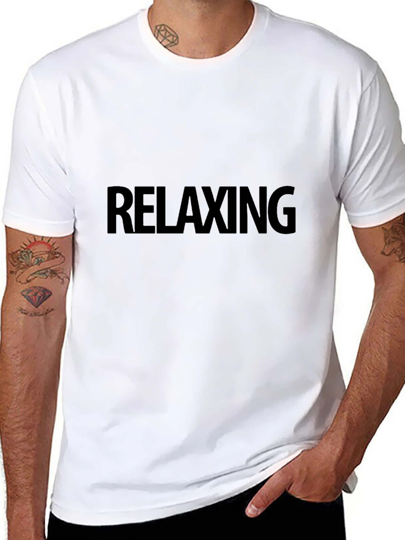 Black Relaxing Black T-Shirt view 8