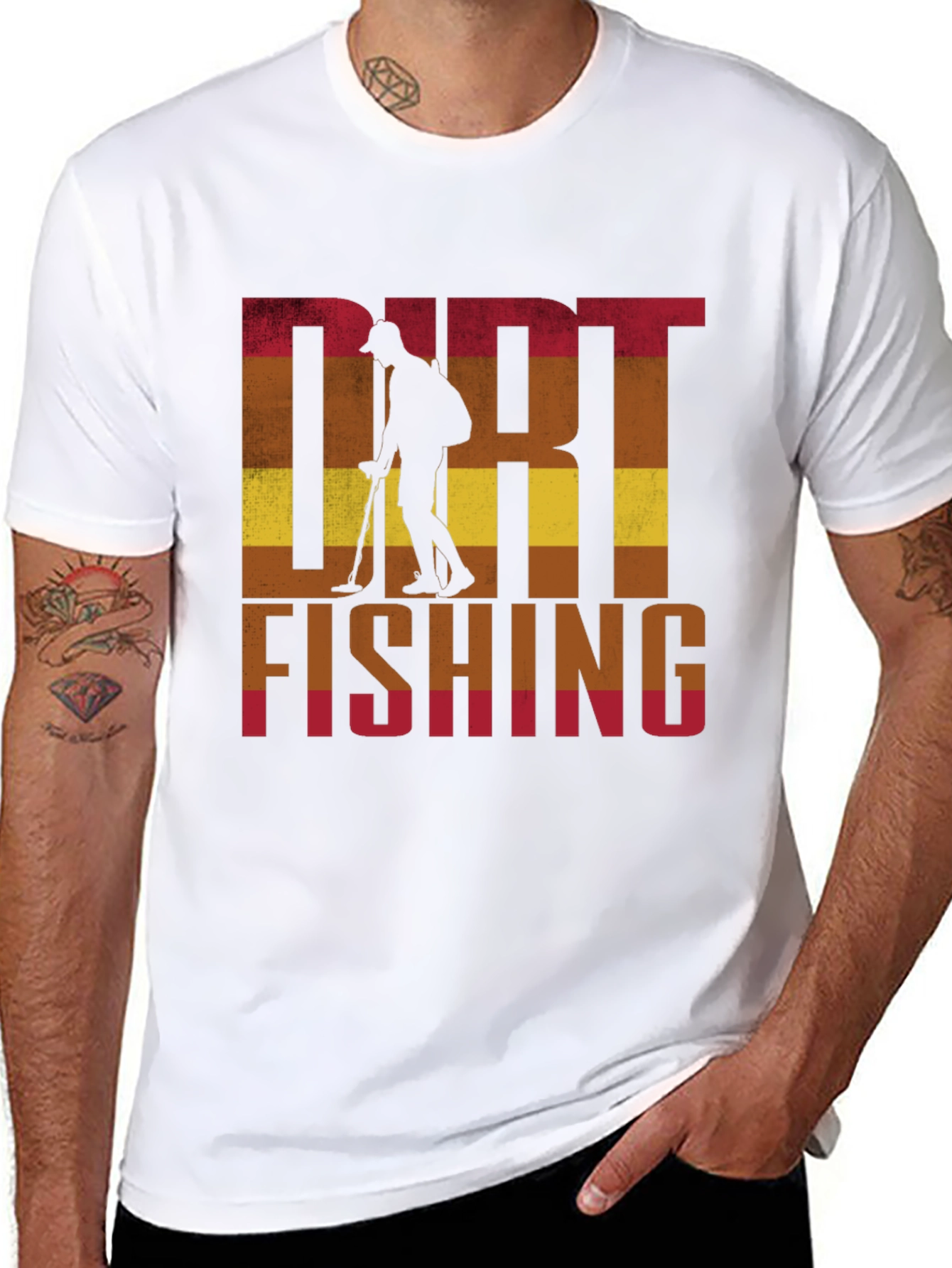 Dirt Fishing T-Shirt: Metal Detecting Hobby Tee - 8