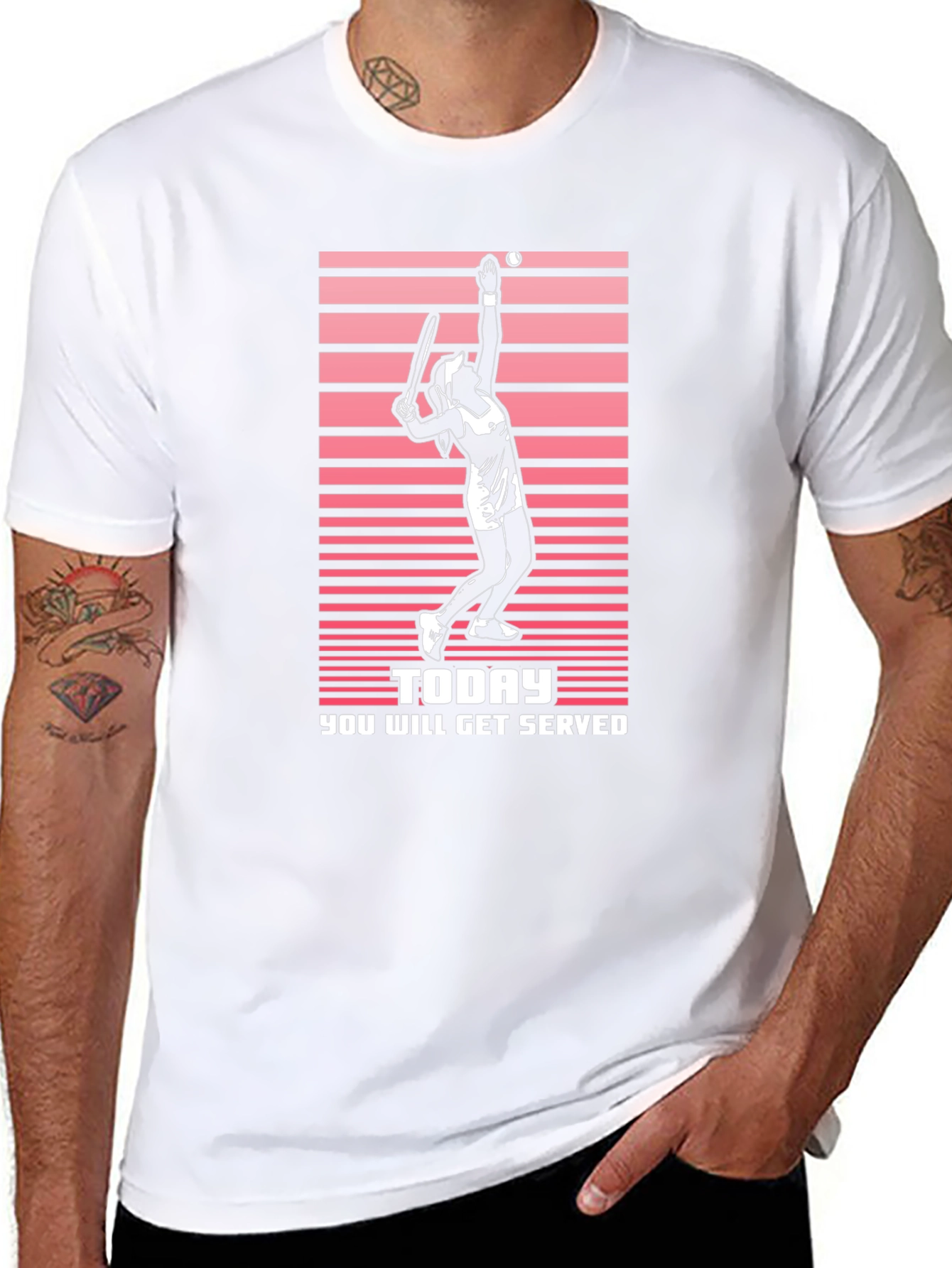 Tennis Serve T-Shirt: Today You Will Get Served - 8