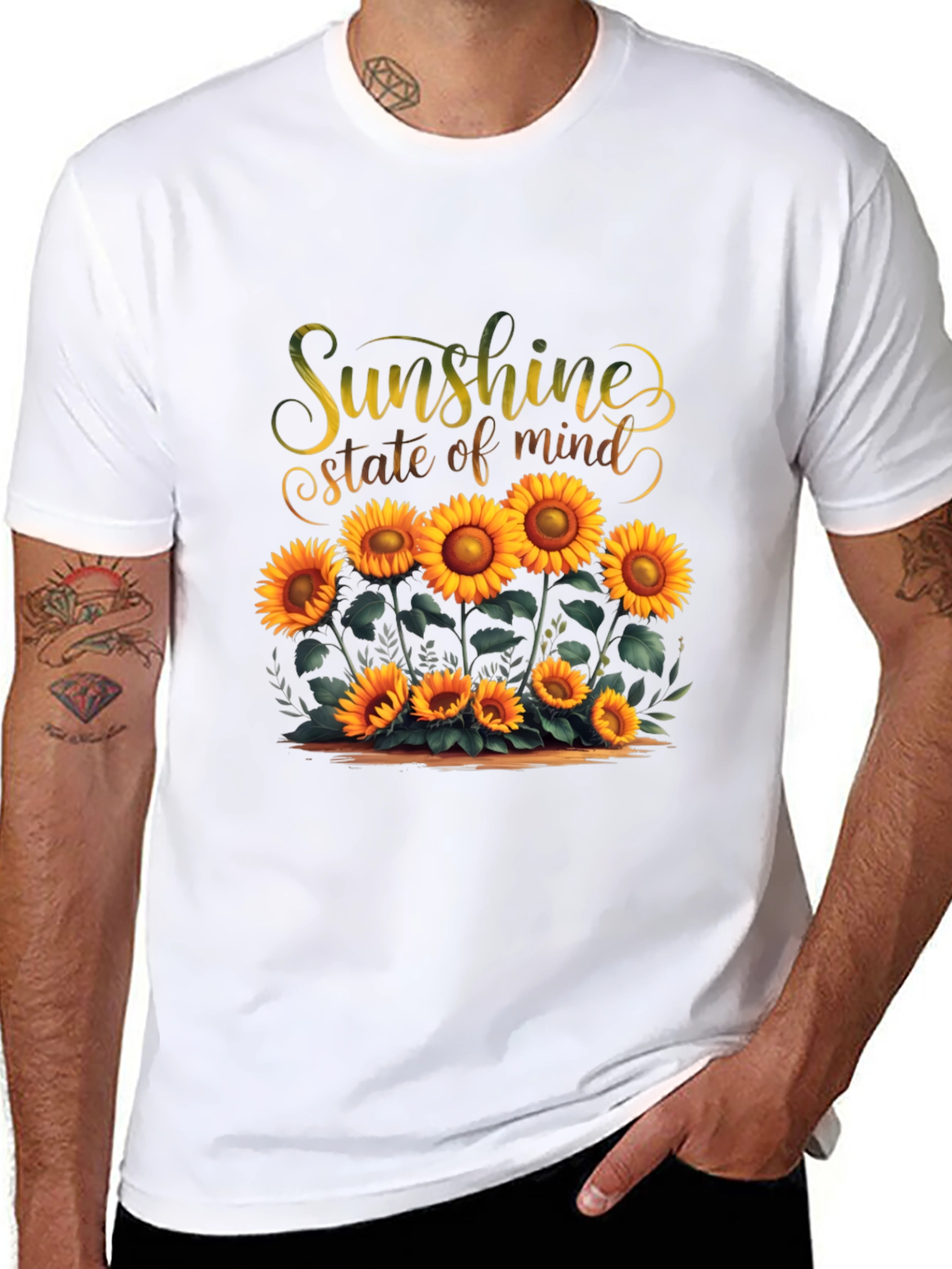 Black Sunshine State of Mind Graphic Tee view 8