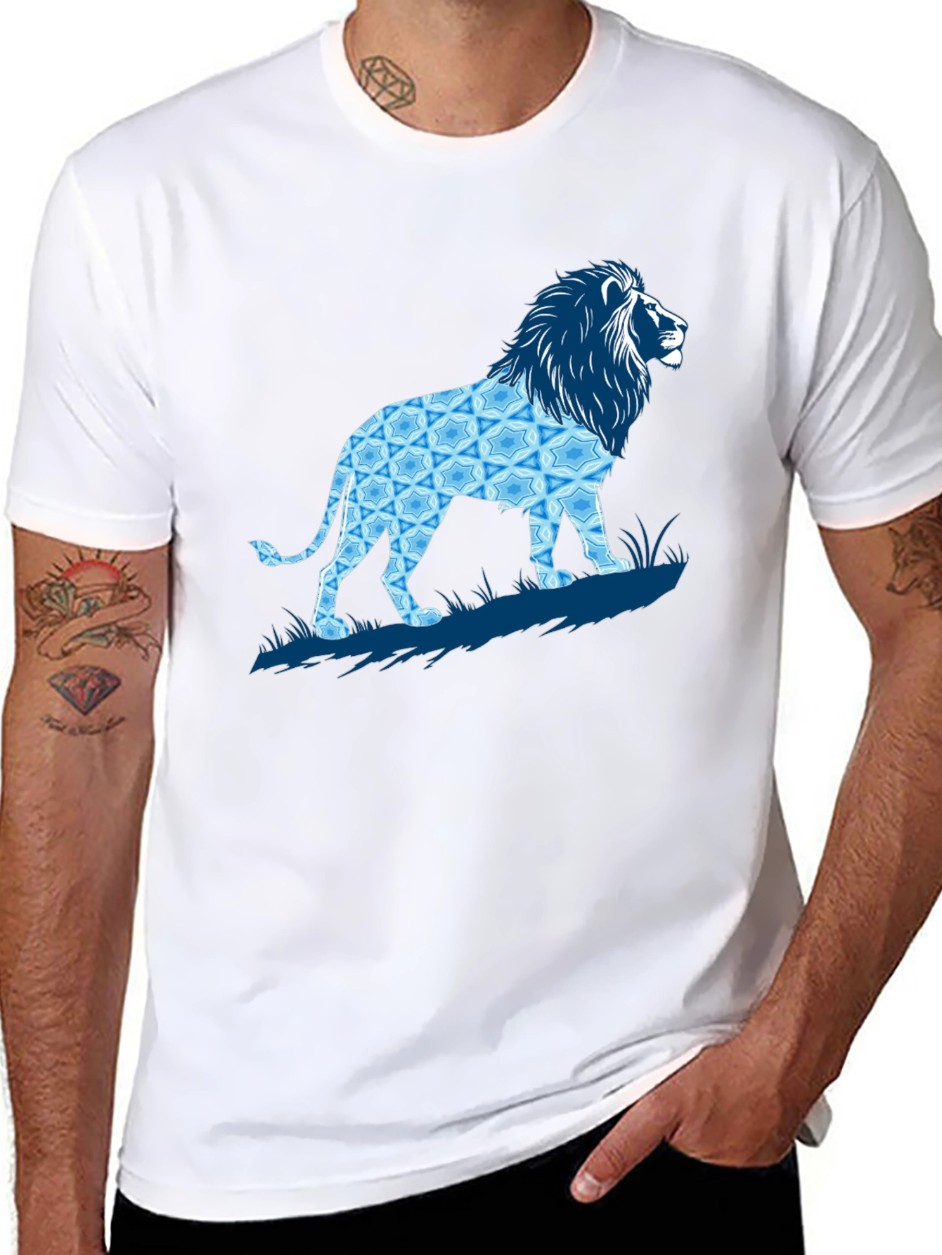 Black Lion Graphic T-Shirt - Stylish Men's Tee view 8