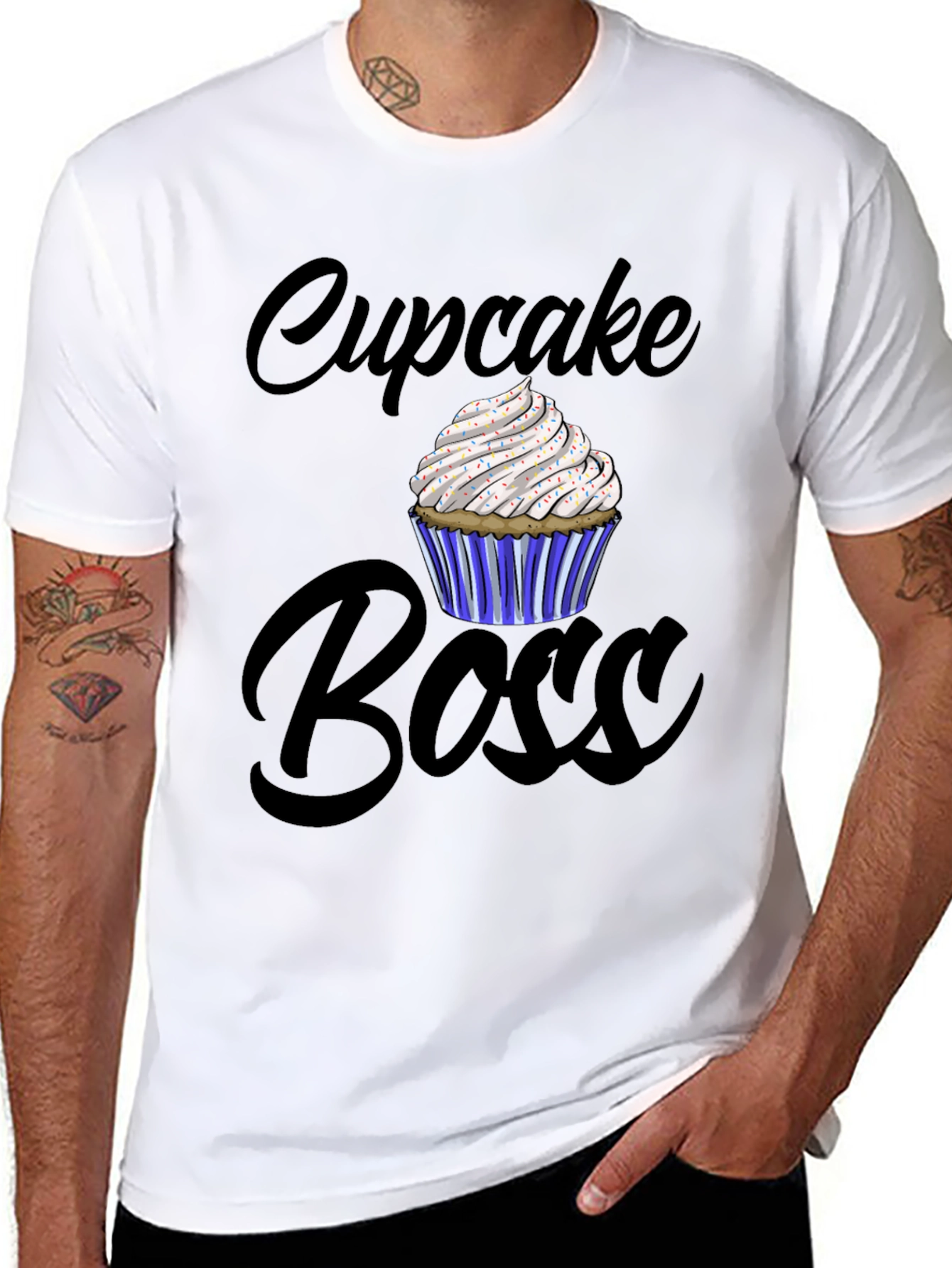 Black Cupcake Boss Graphic Tee - Stylish Comfort view 8