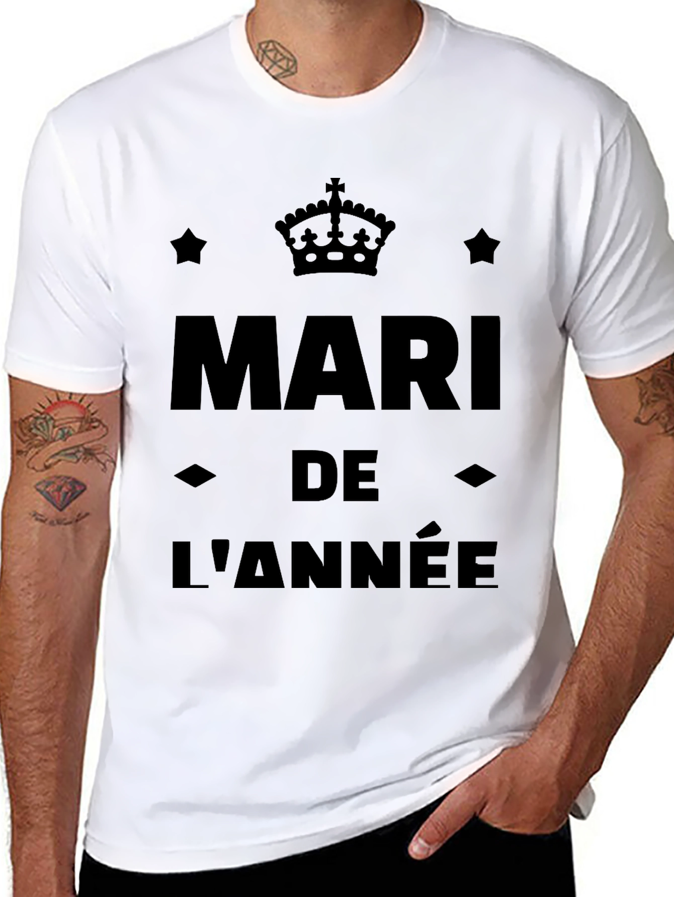 Black Mari de l'Année Black Graphic Tee view 8