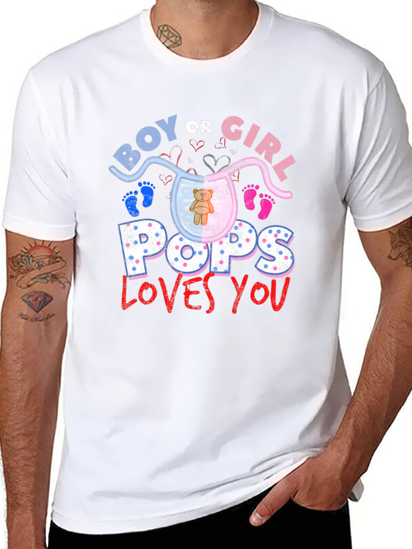 Boy or Girl Pops Loves You T-Shirt - 8