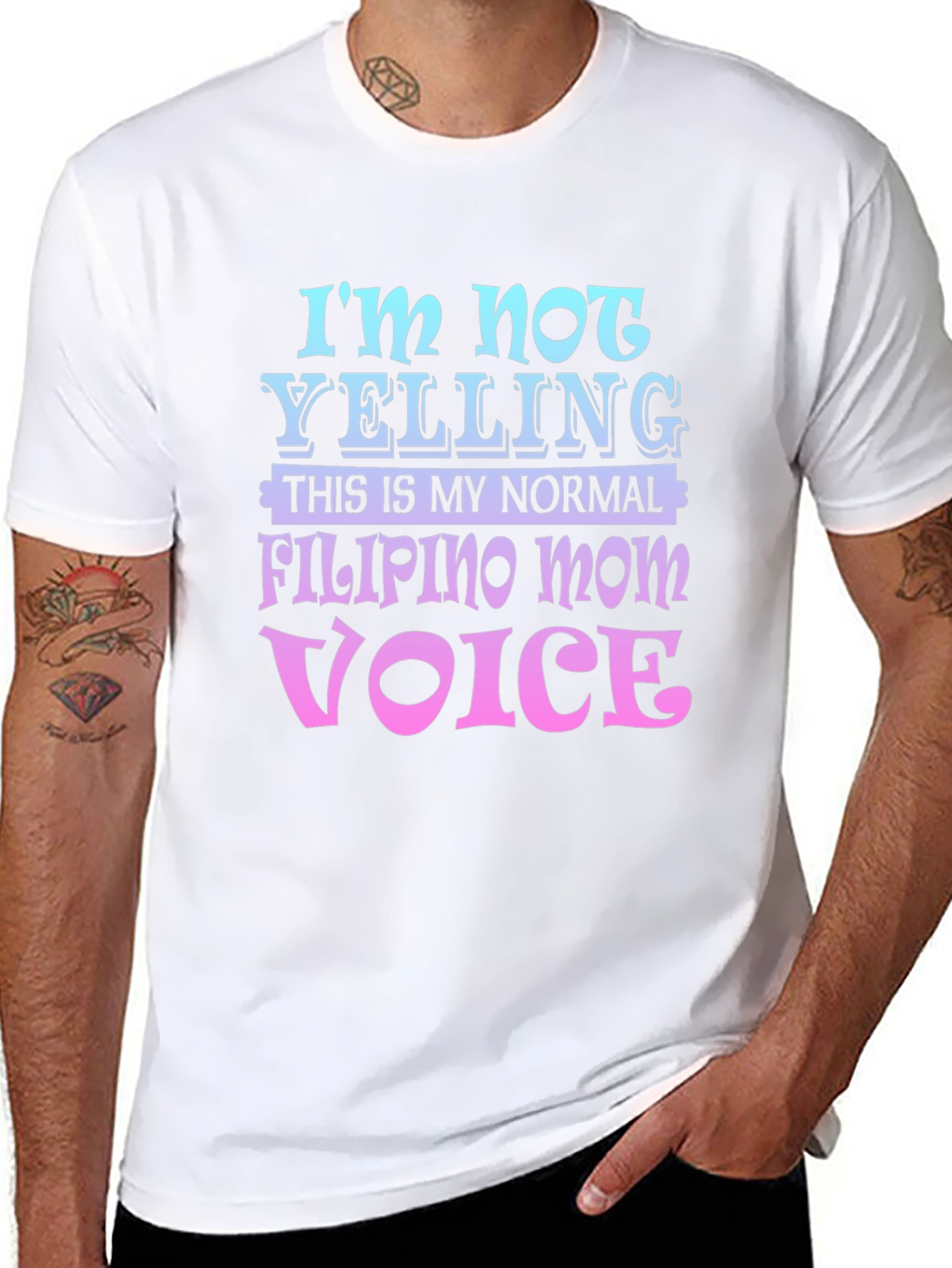 Filipino Mom Voice T-Shirt, Novelty Tee - 8