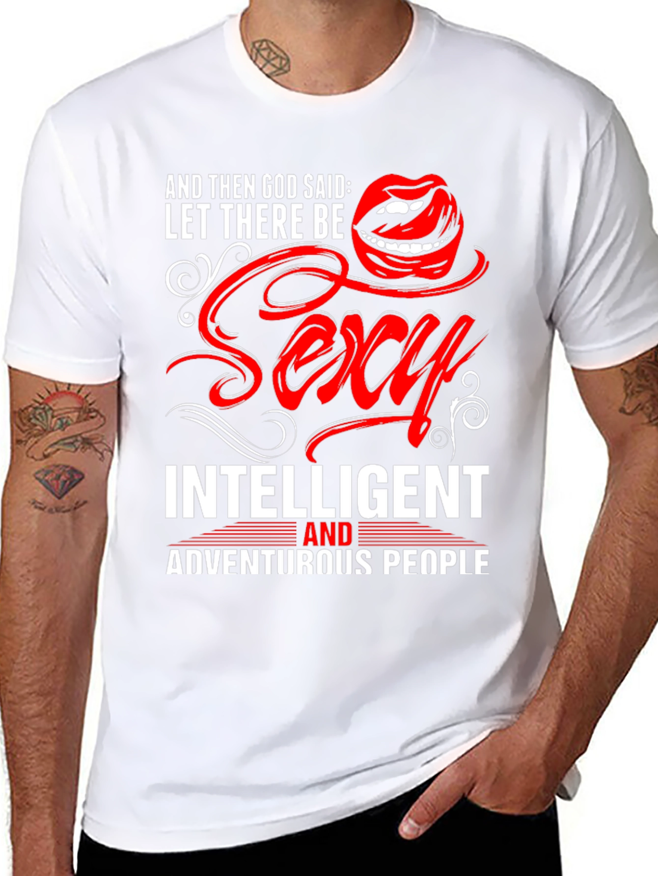 Black Sexy Intelligent Adventurous People T-Shirt view 8