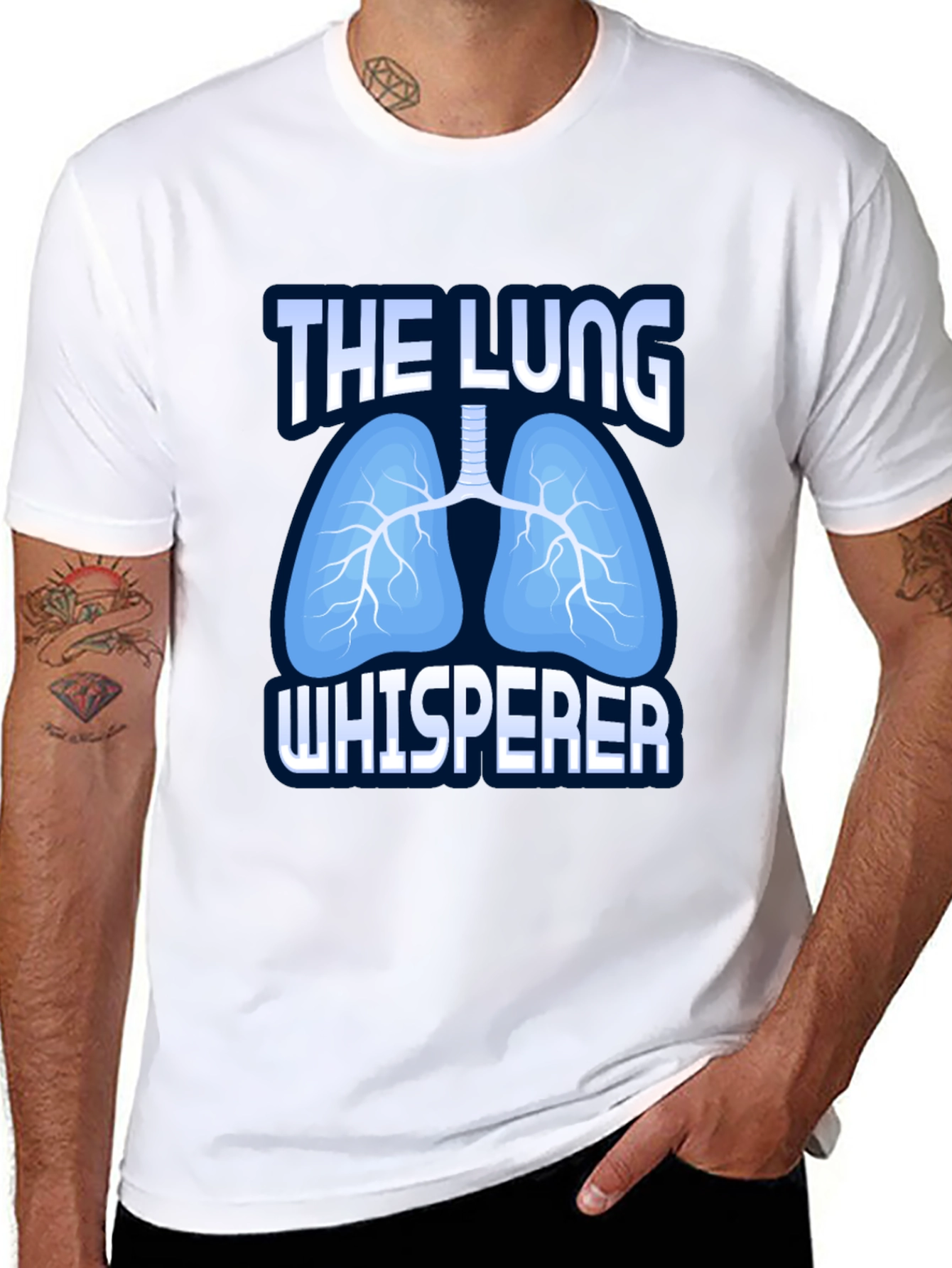Black The Lung Whisperer T-Shirt - Funny Respiratory Therapist Tee view 8