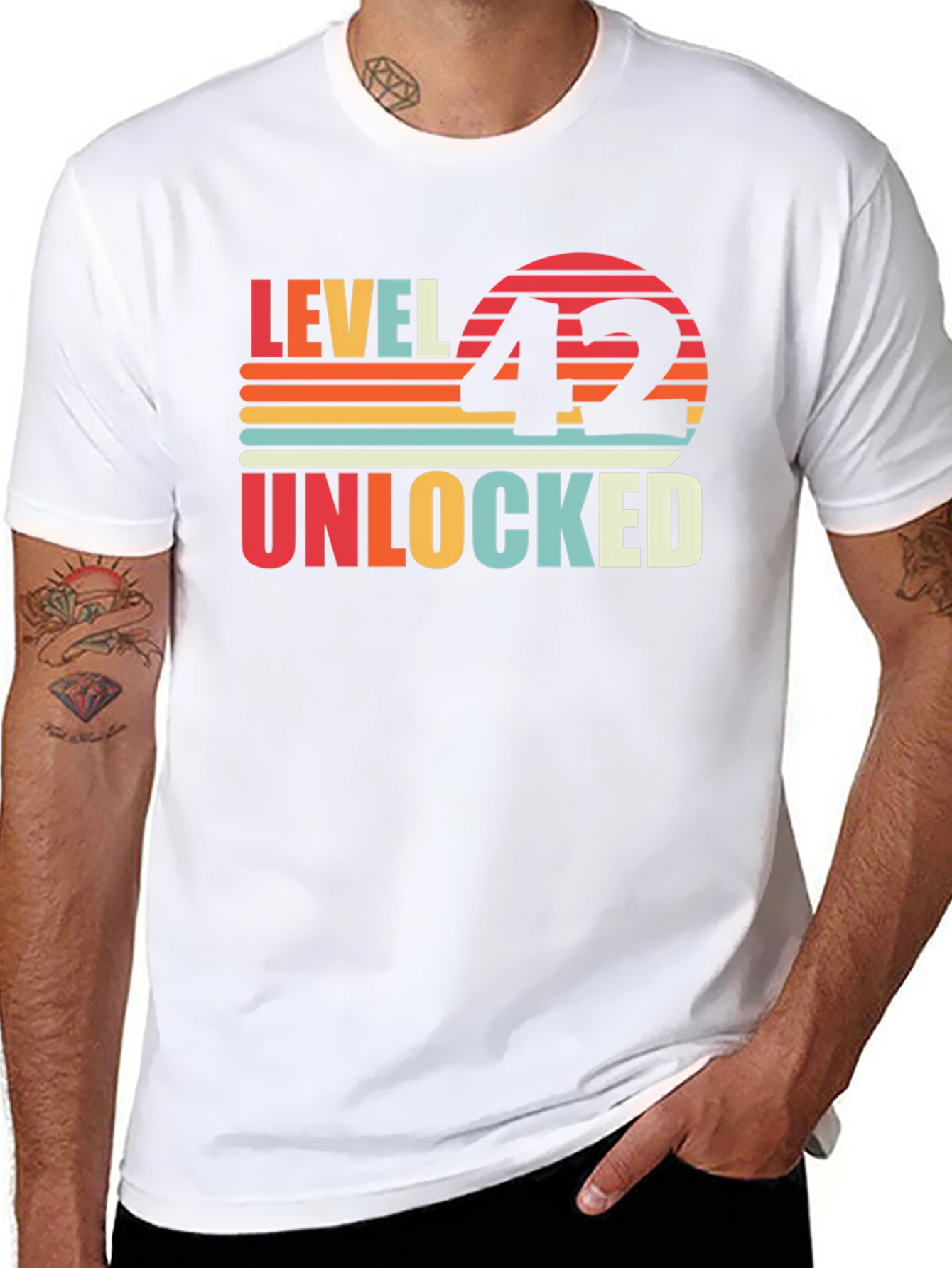 Black Level 42 Unlocked Birthday T-Shirt view 8
