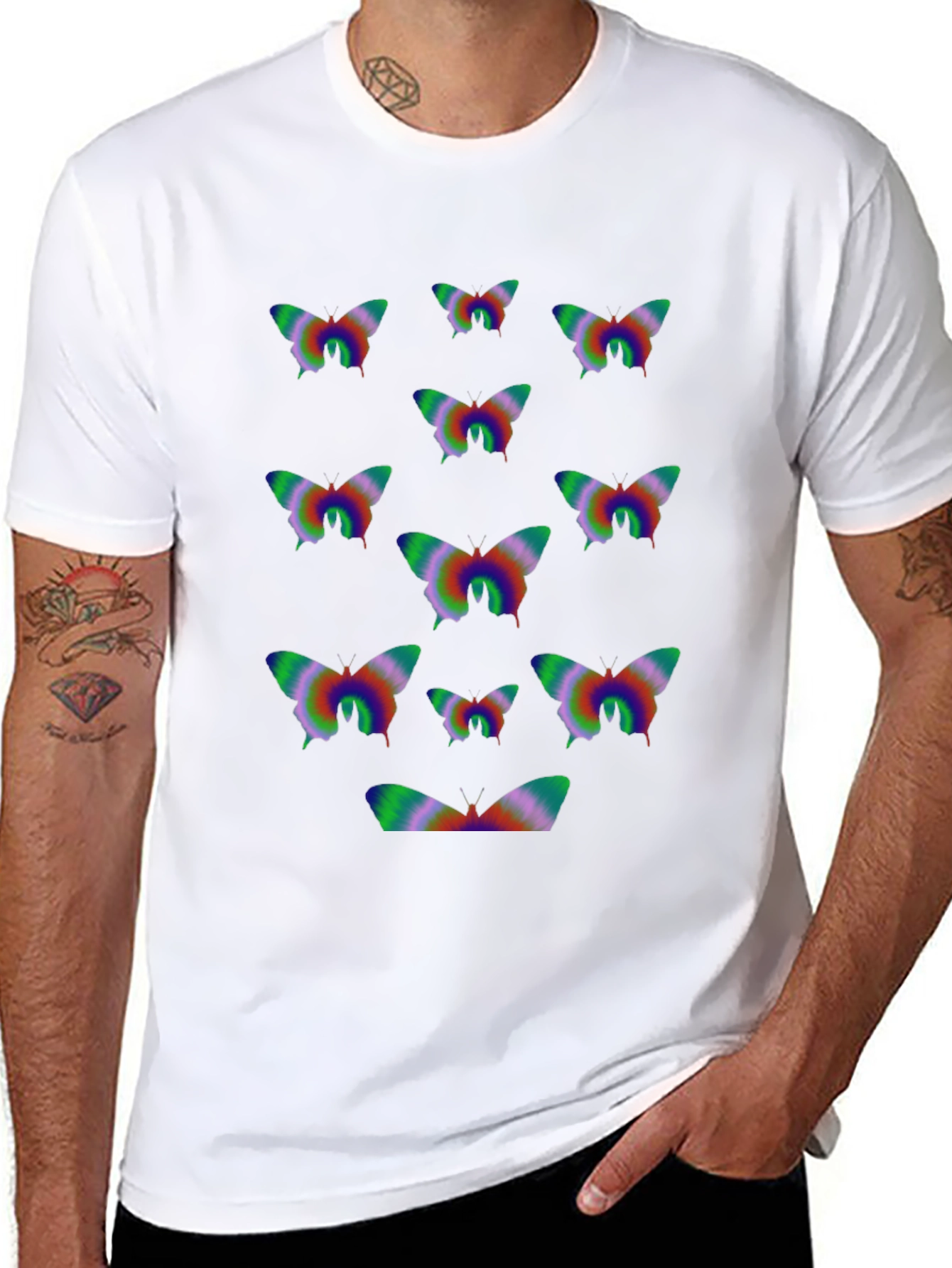 Black Butterfly Graphic Tee - Stylish and Unique view 8