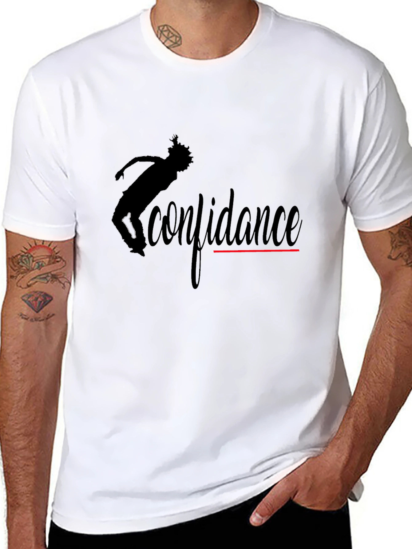 Black Confidence Dancer Black T-Shirt view 8