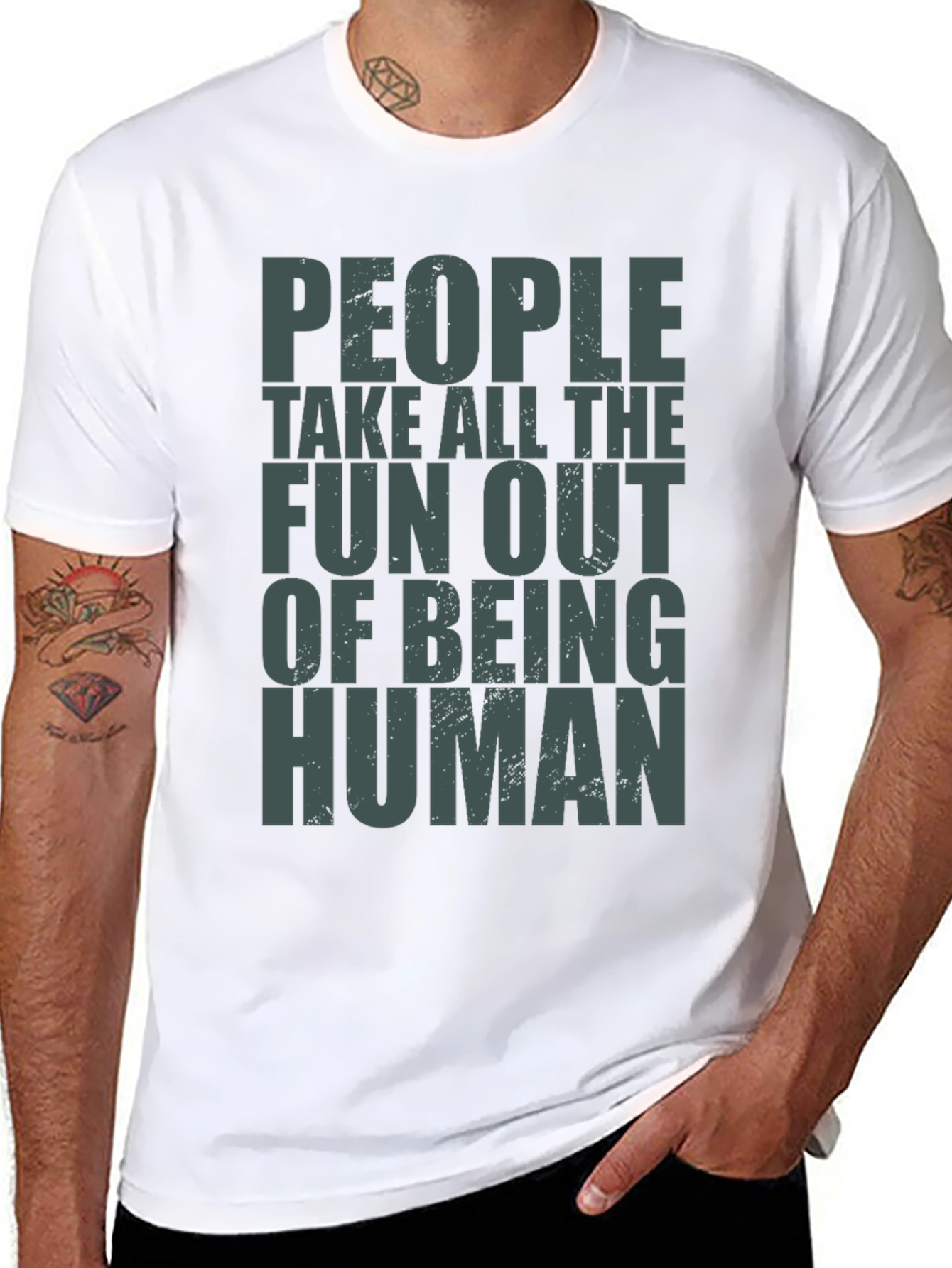 Black People Take Fun Out Of Being Human T-Shirt view 8