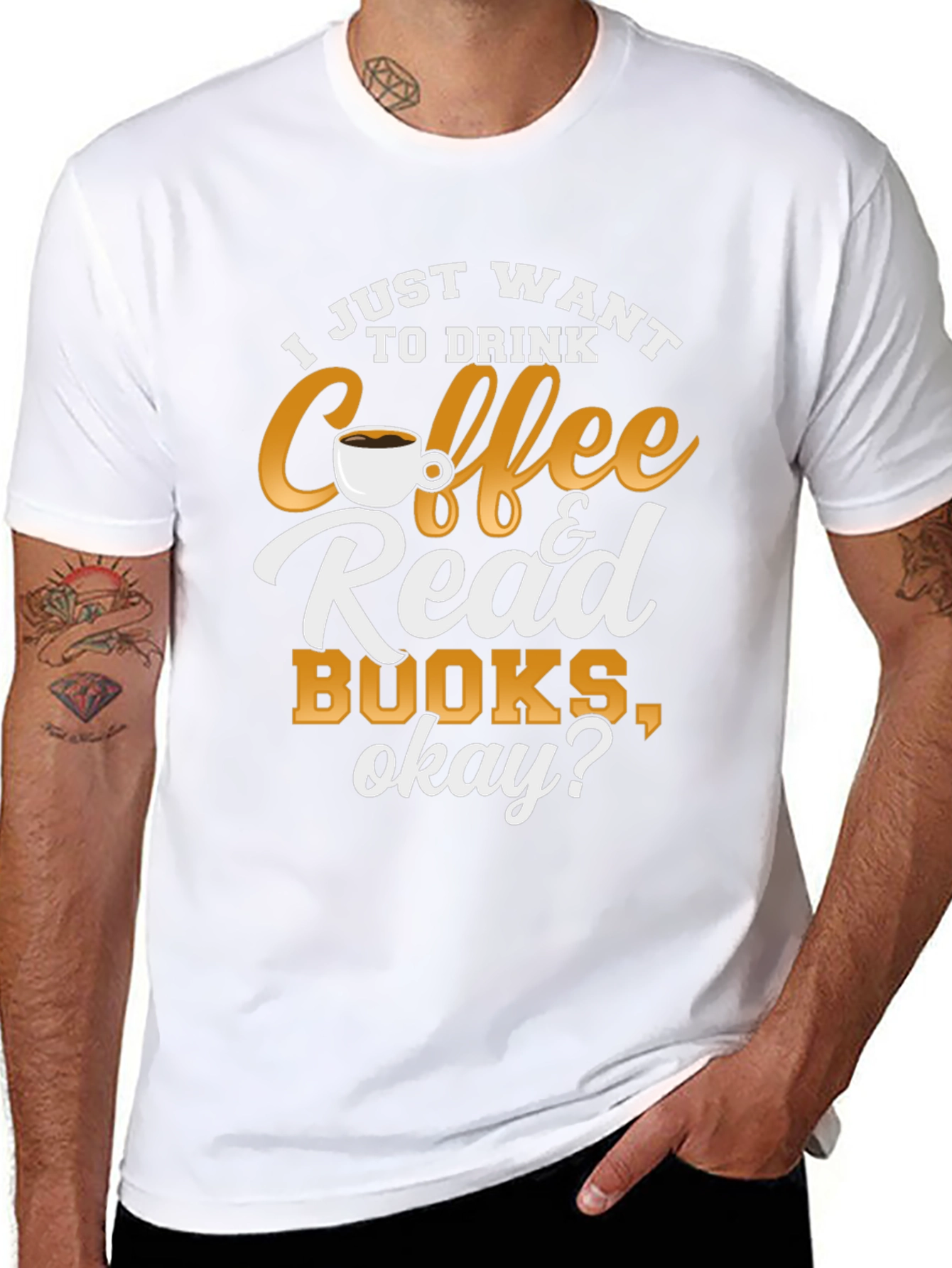 Black Coffee & Books T-Shirt: Cozy Reader Tee view 8