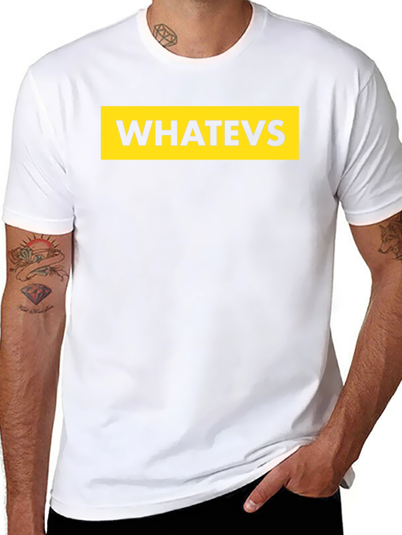 Black Whatever T-Shirt - Casual Wear view 8
