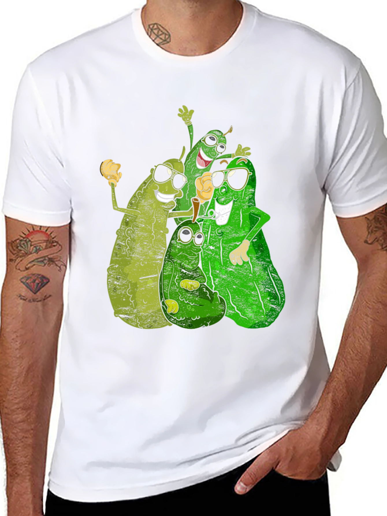 Black Pickle Squad T-Shirt - Funny Food Tee view 8